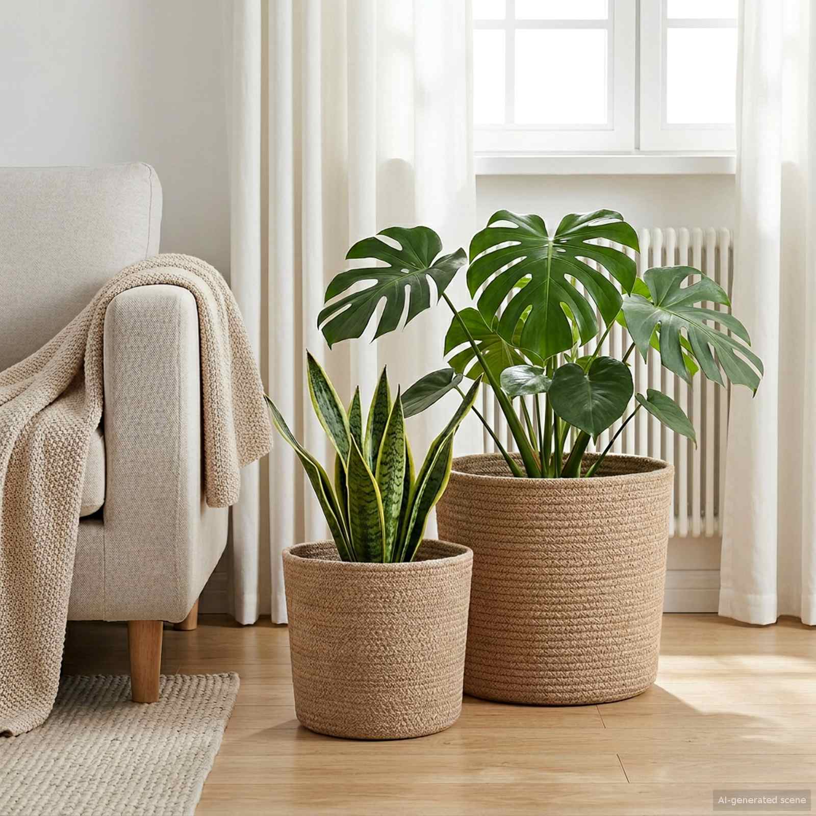 Pflanztopfsatz 2 Pcs Ø 28 X 28 Cm 100% Tossa-Jute