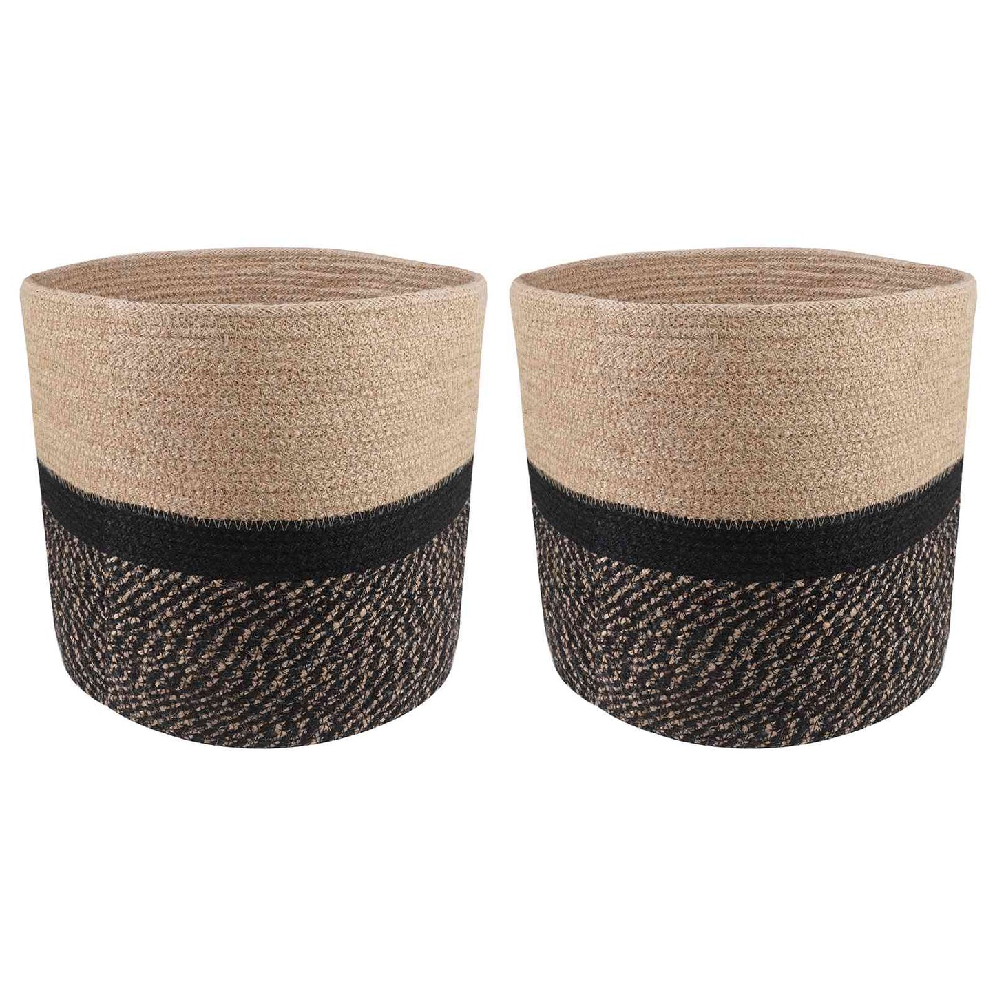 Pflanztopfsatz 2 Pcs Ø 28 X 28 Cm 100% Tossa-Jute