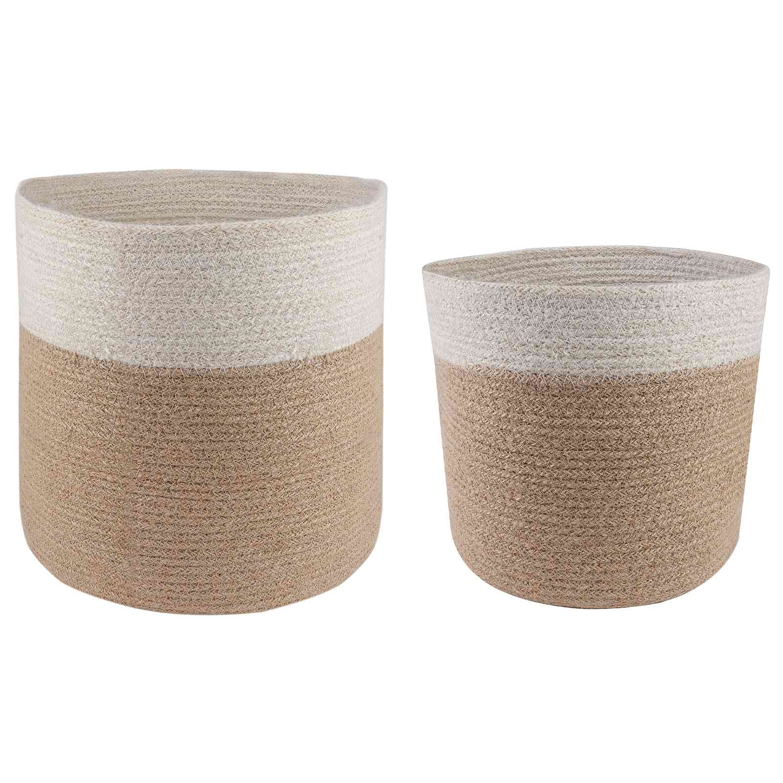Pflanztopfsatz 2 Pcs Ø 28 X 28 Cm 100% Tossa-Jute