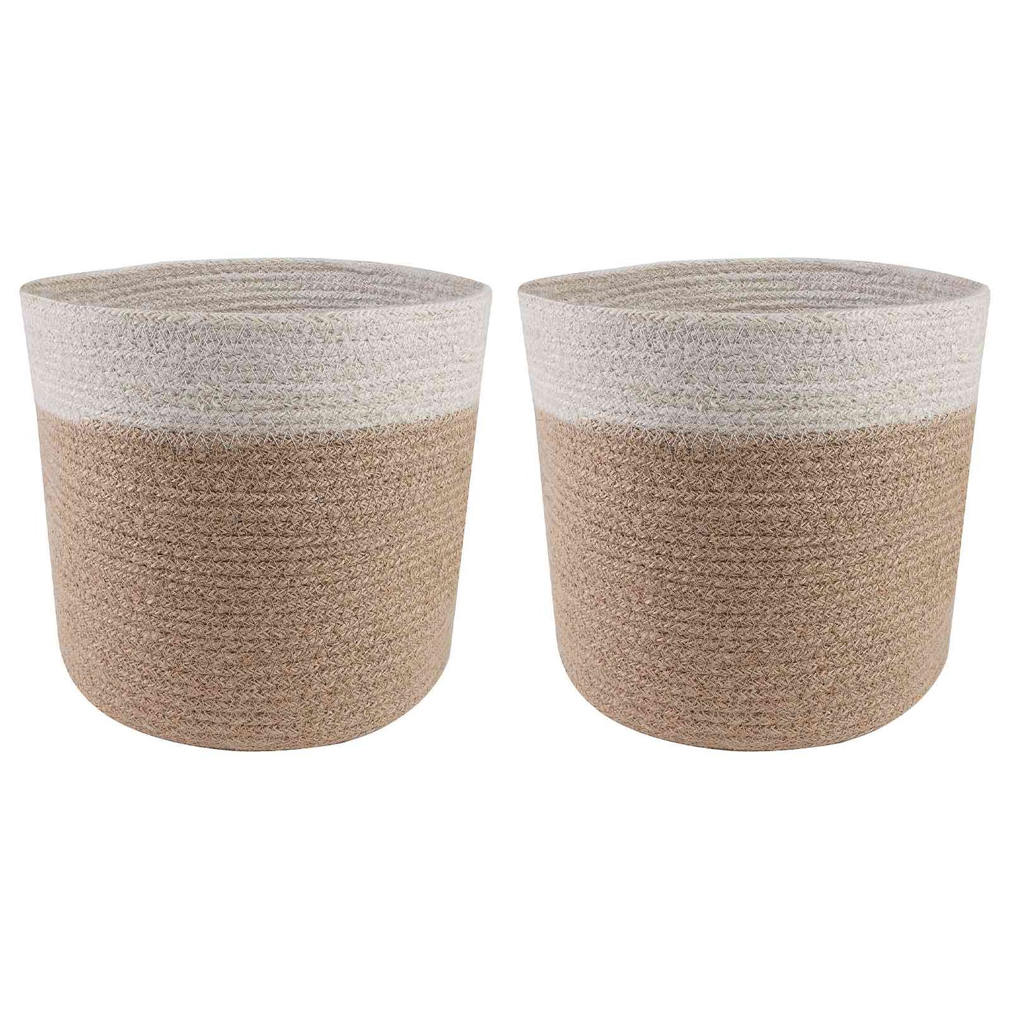 Pflanztopfsatz 2 Pcs Ø 28 X 28 Cm 100% Tossa-Jute