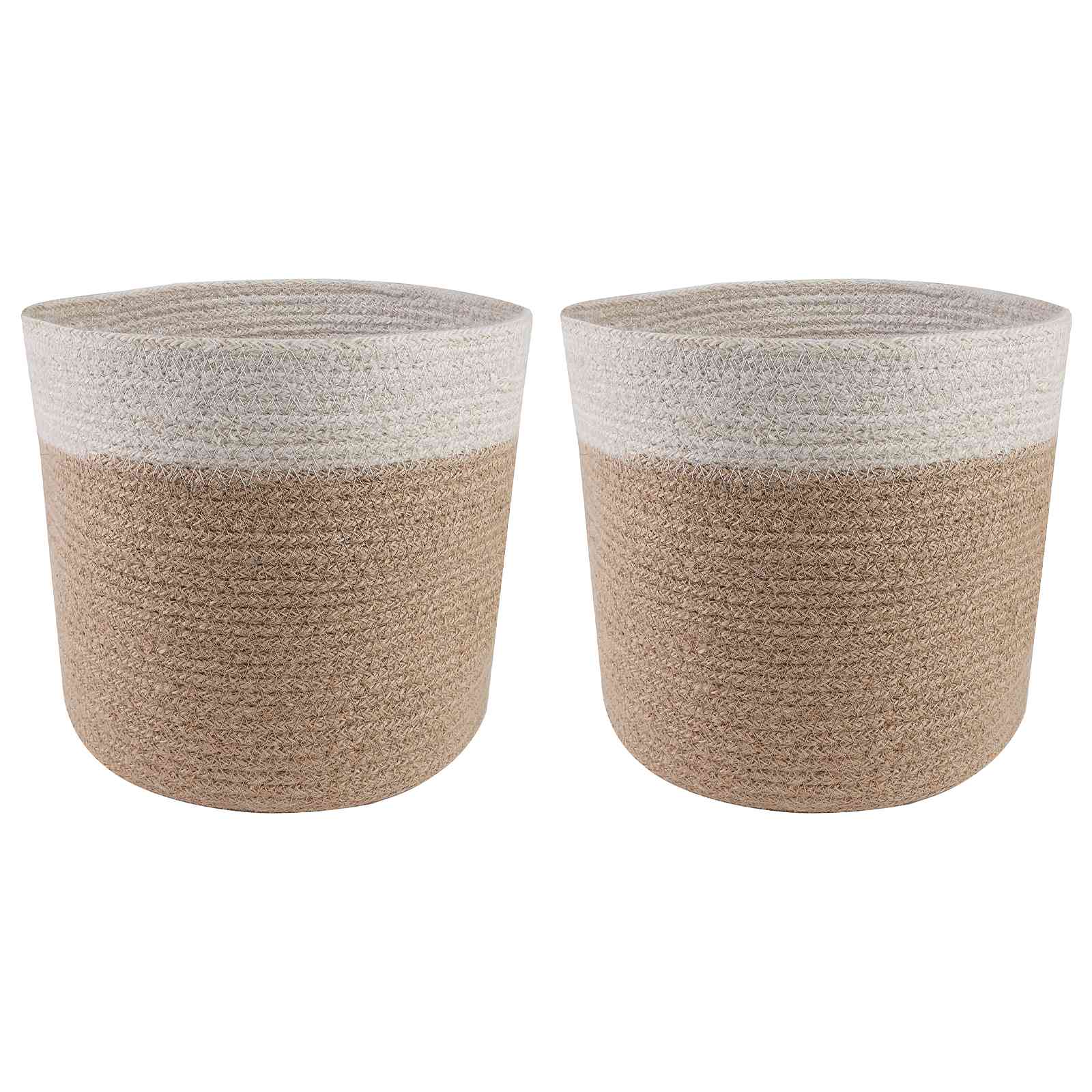 Pflanztopfsatz 2 Pcs Ø 28 X 28 Cm 100% Tossa-Jute
