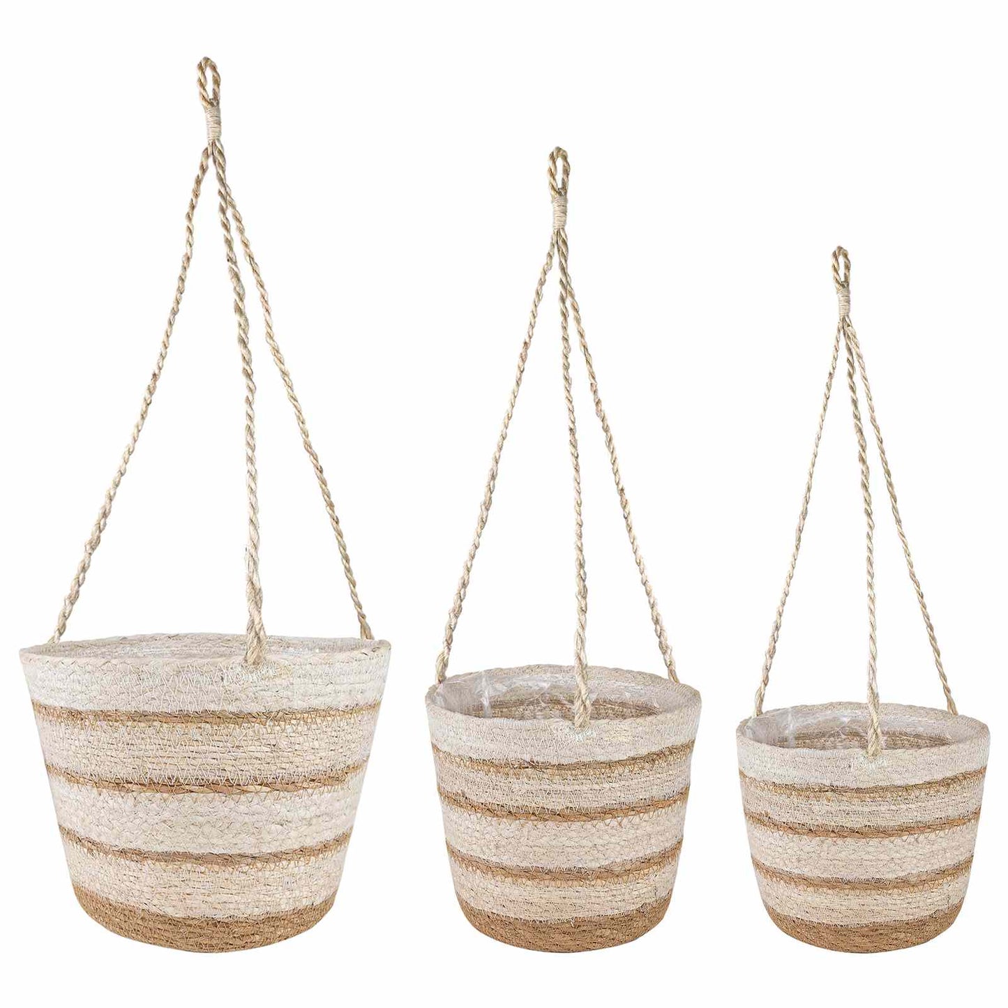 Seegras Pflanzenkörbe 3 Pcs Ø26 X 19 Cm 100% Seegras
