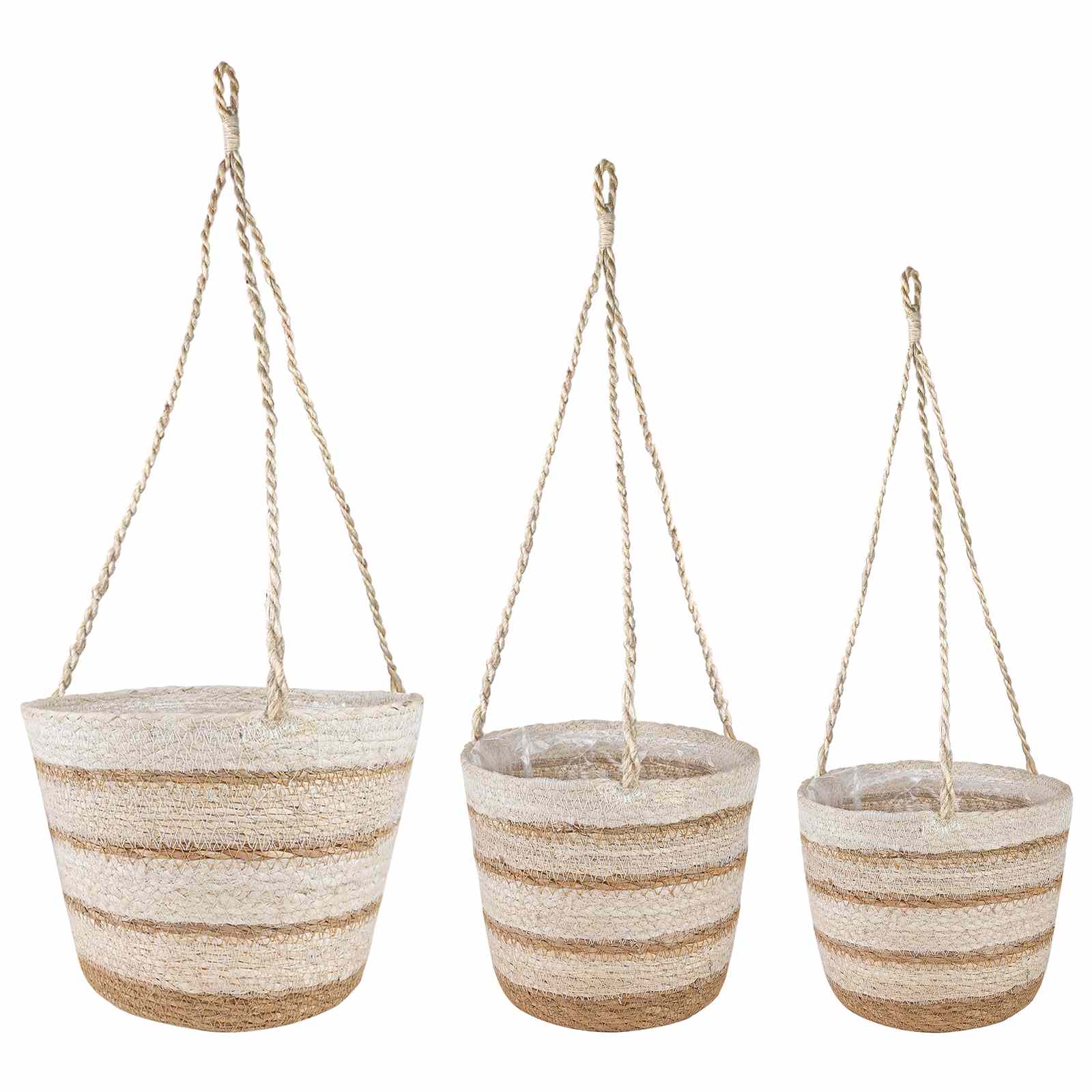 Seegras Pflanzenkörbe 3 Pcs Ø26 X 19 Cm 100% Seegras