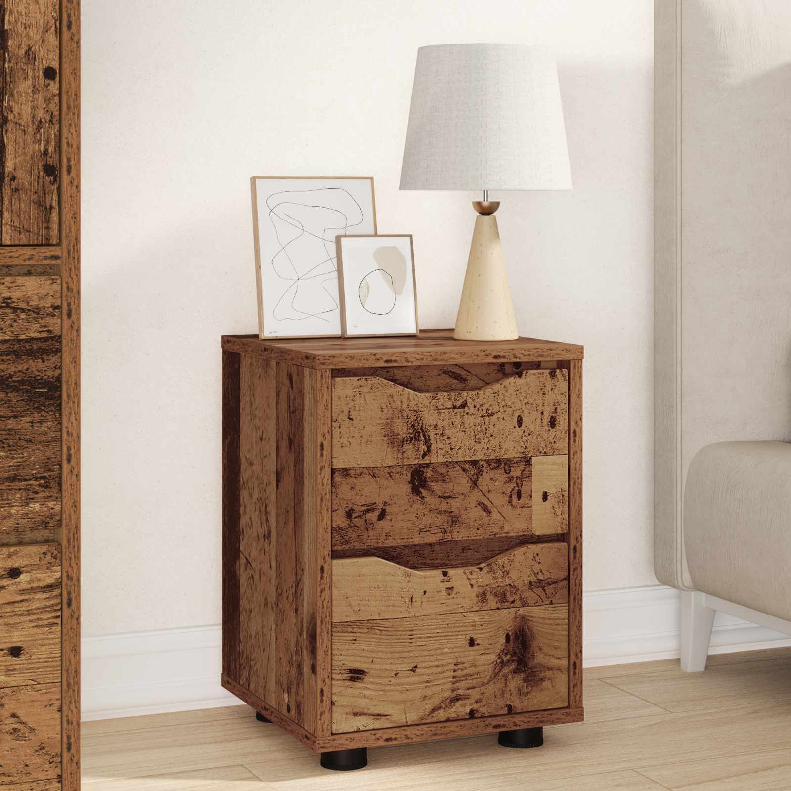 Nachttisch 30,5 X 30 X 43 Cm Holzwerkstoff