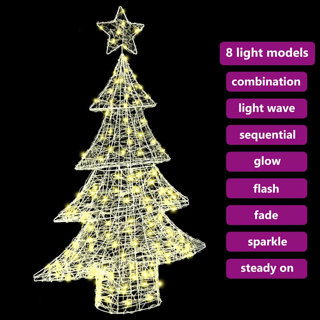 Weihnachtsbaum Mit 100 Leds 120 Cm Acryl