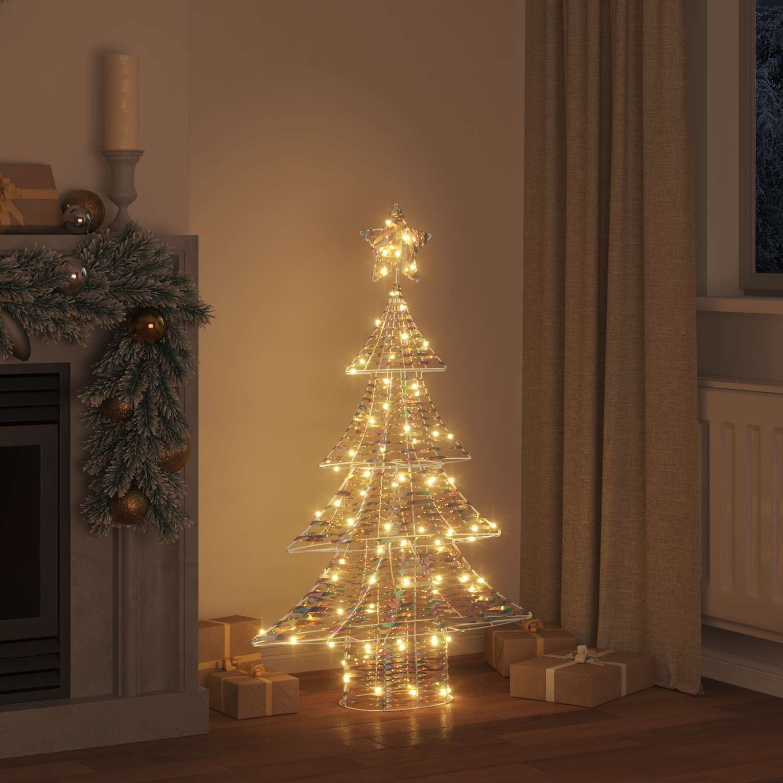 Weihnachtsbaum Mit 120 Leds Warmweiß Pet
