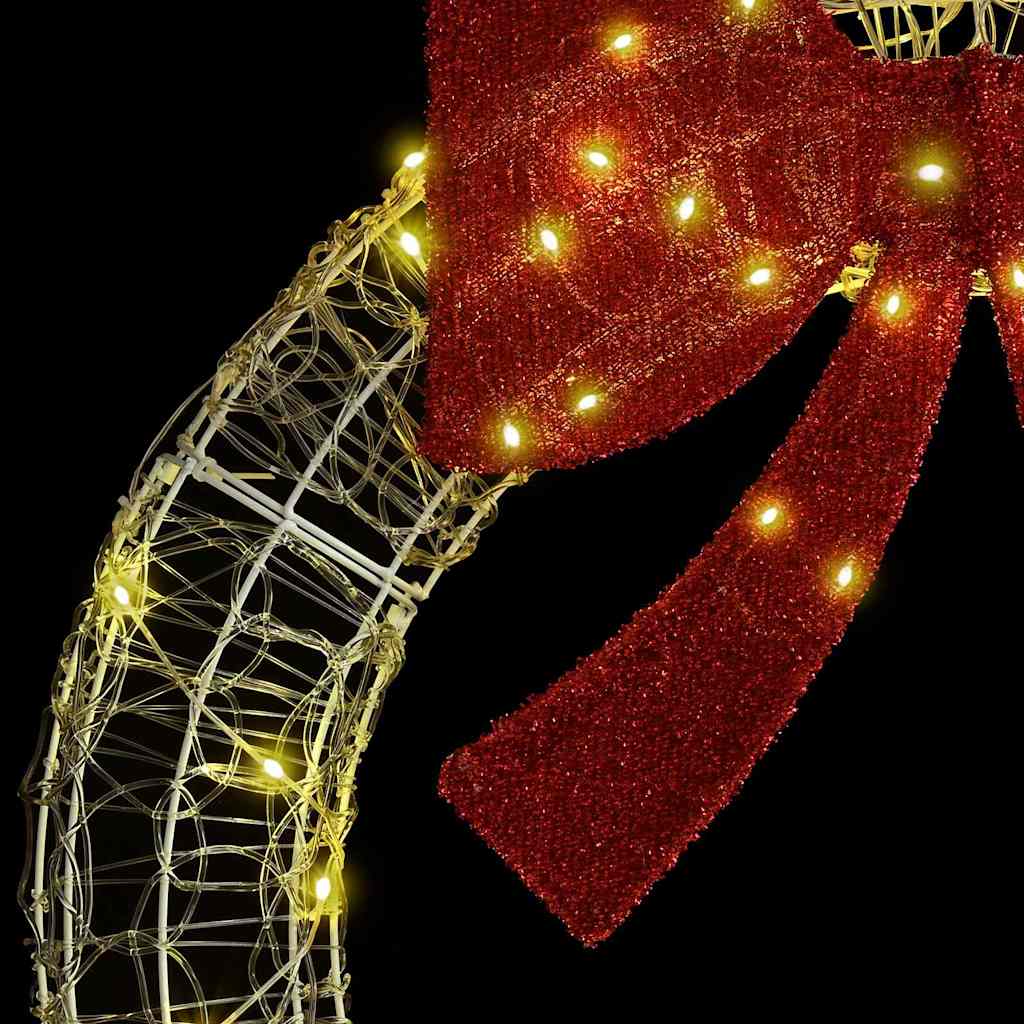 Kranz Mit 60 Leds 76 X 76 X 8,5 Cm Acryl