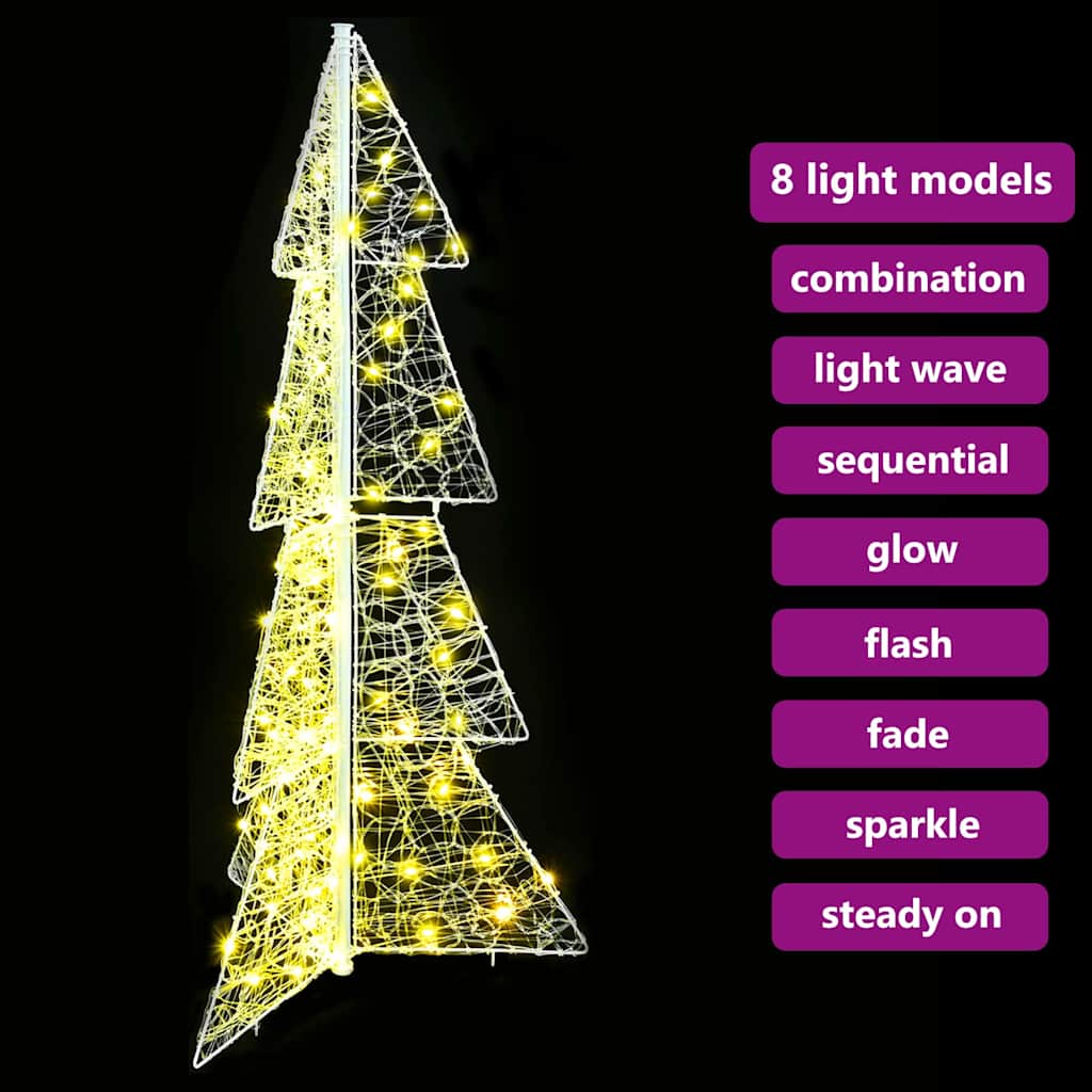 Weihnachtsbaum Mit 100 Leds Warmes Weiß Acryl