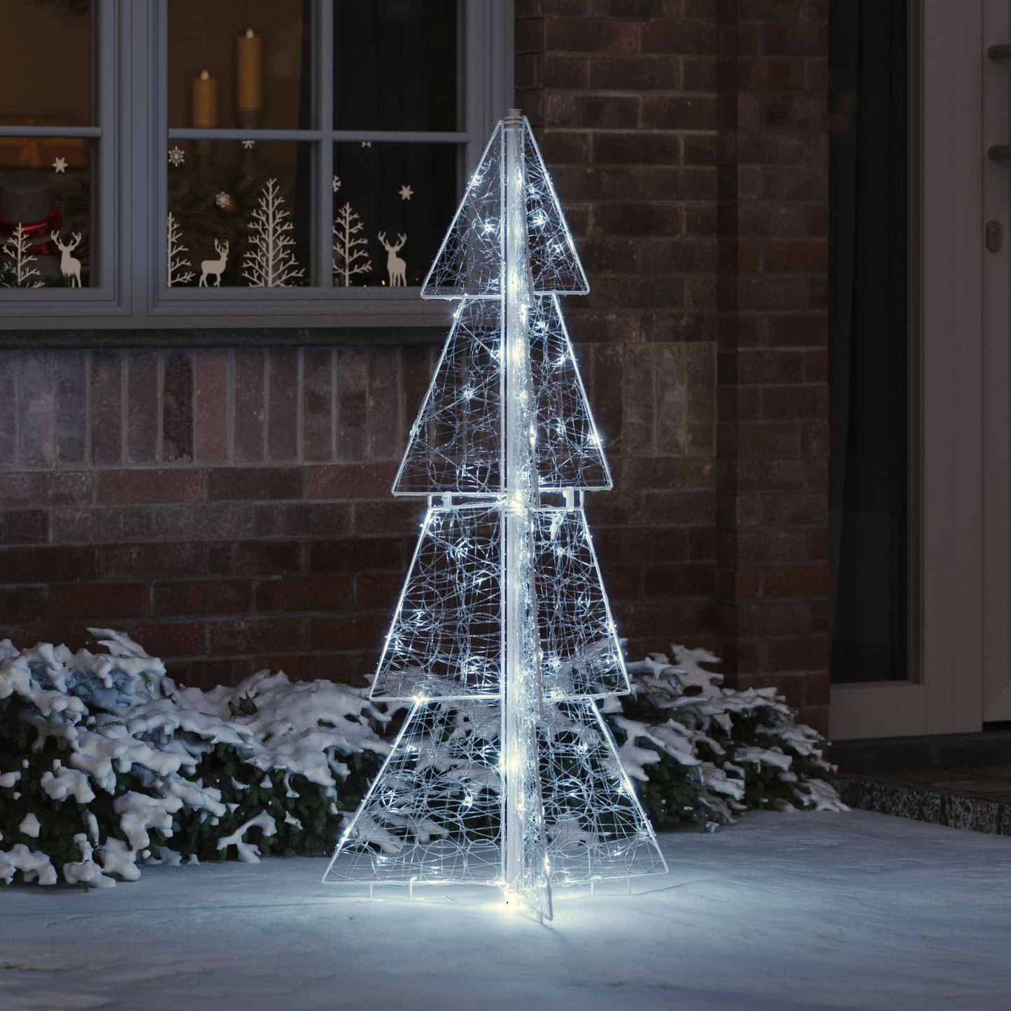 Weihnachtsbaum Mit 100 Leds Warmes Weiß Acryl