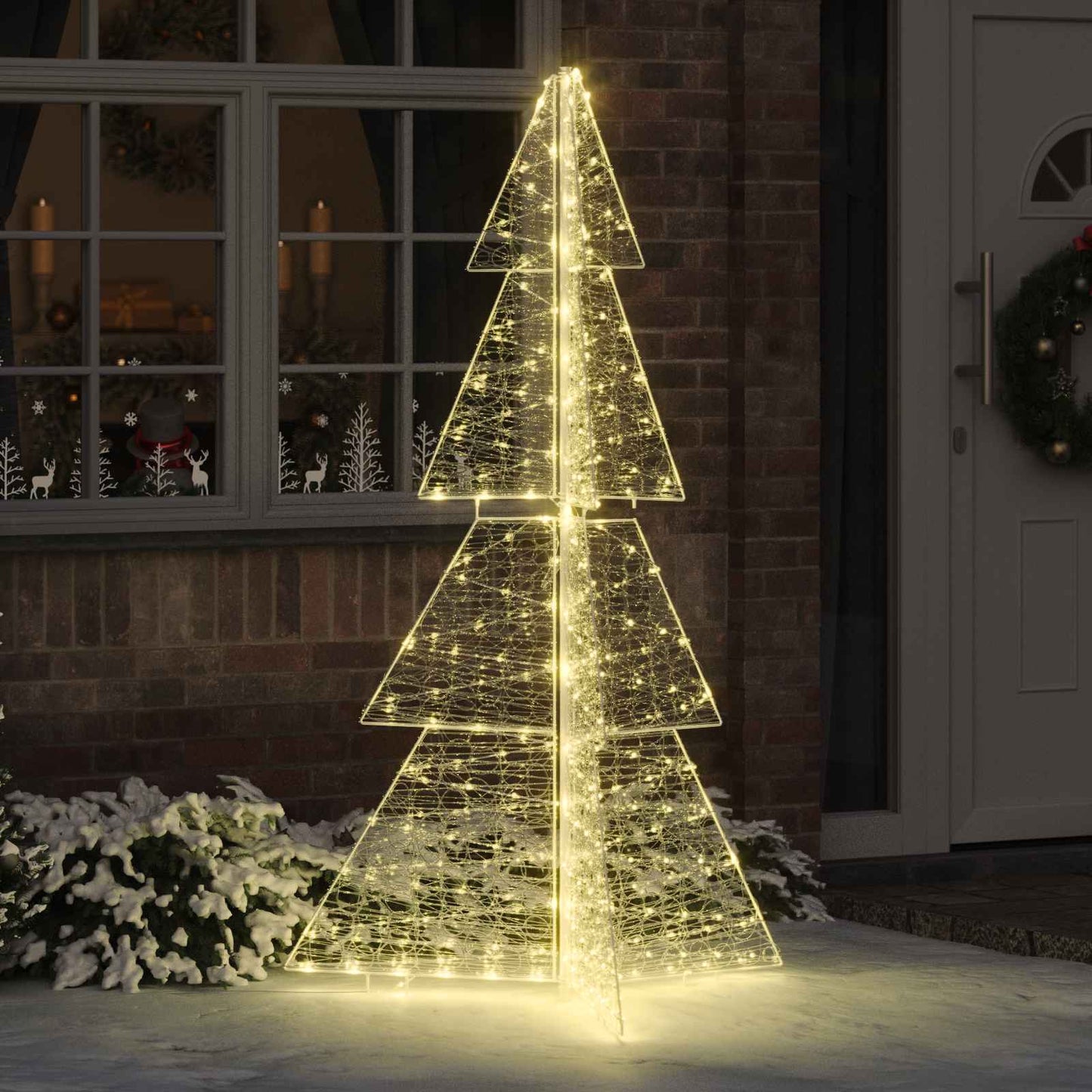 Weihnachtsbaum Mit 100 Leds Warmes Weiß Acryl