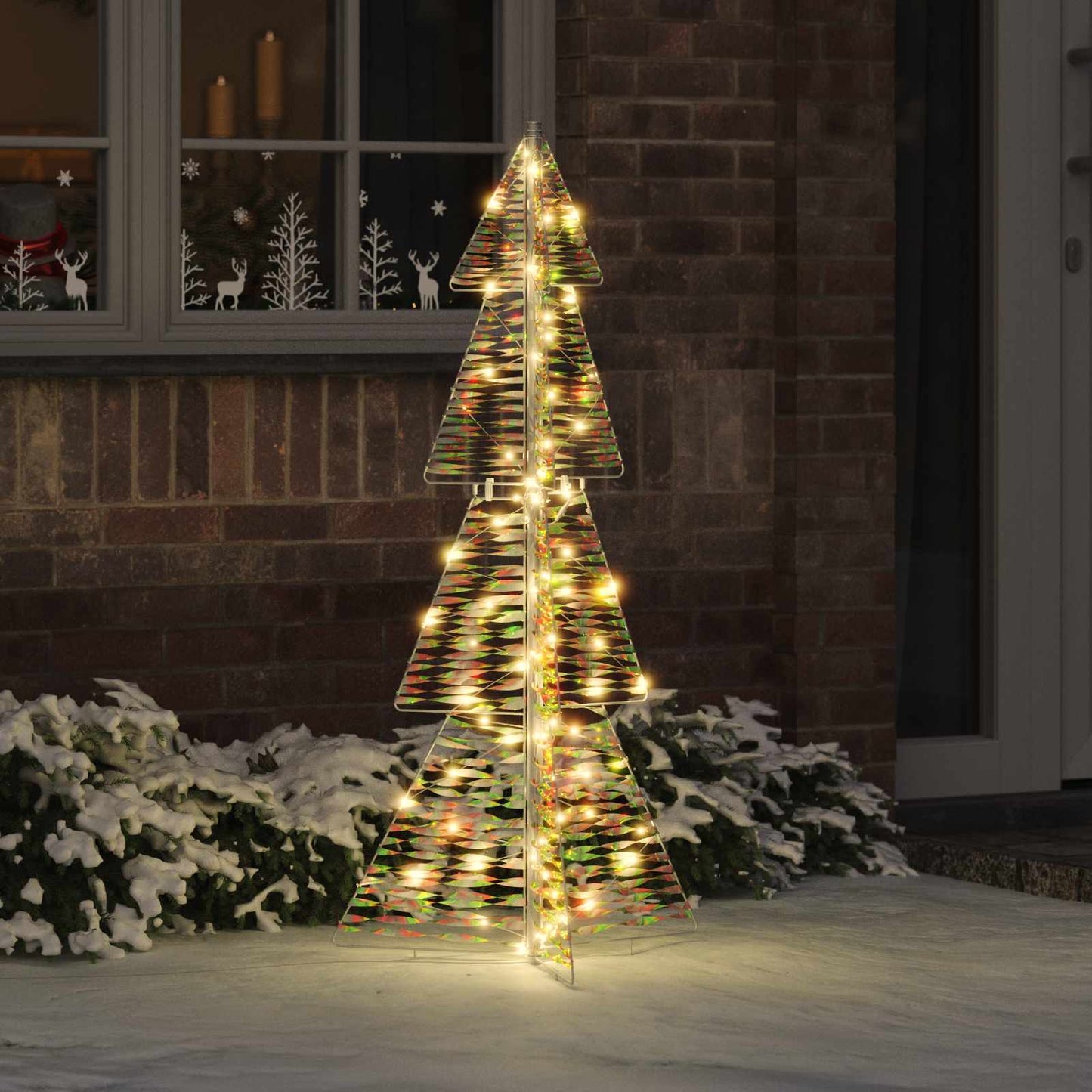 Weihnachtsbaum Mit 100 Leds Warmes Weiß Pet