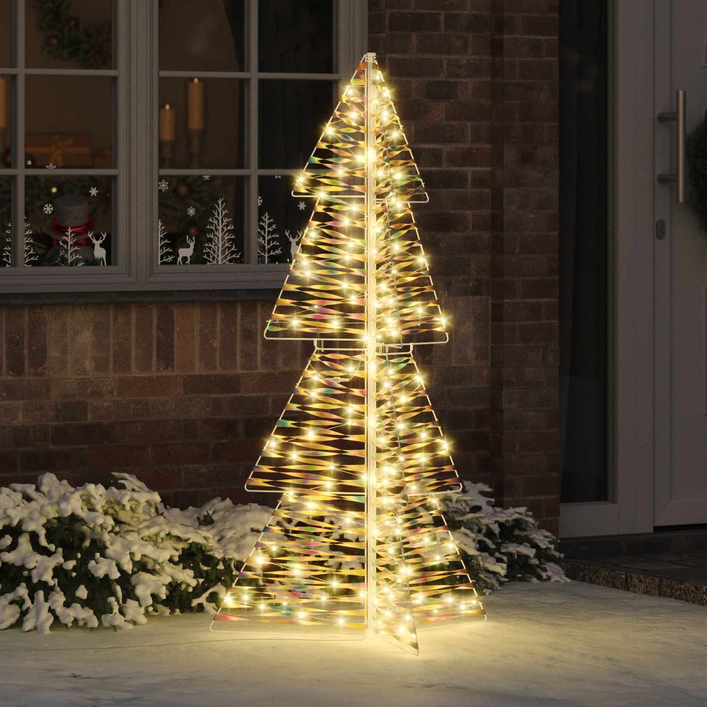 Weihnachtsbaum Mit 100 Leds Warmes Weiß Pet