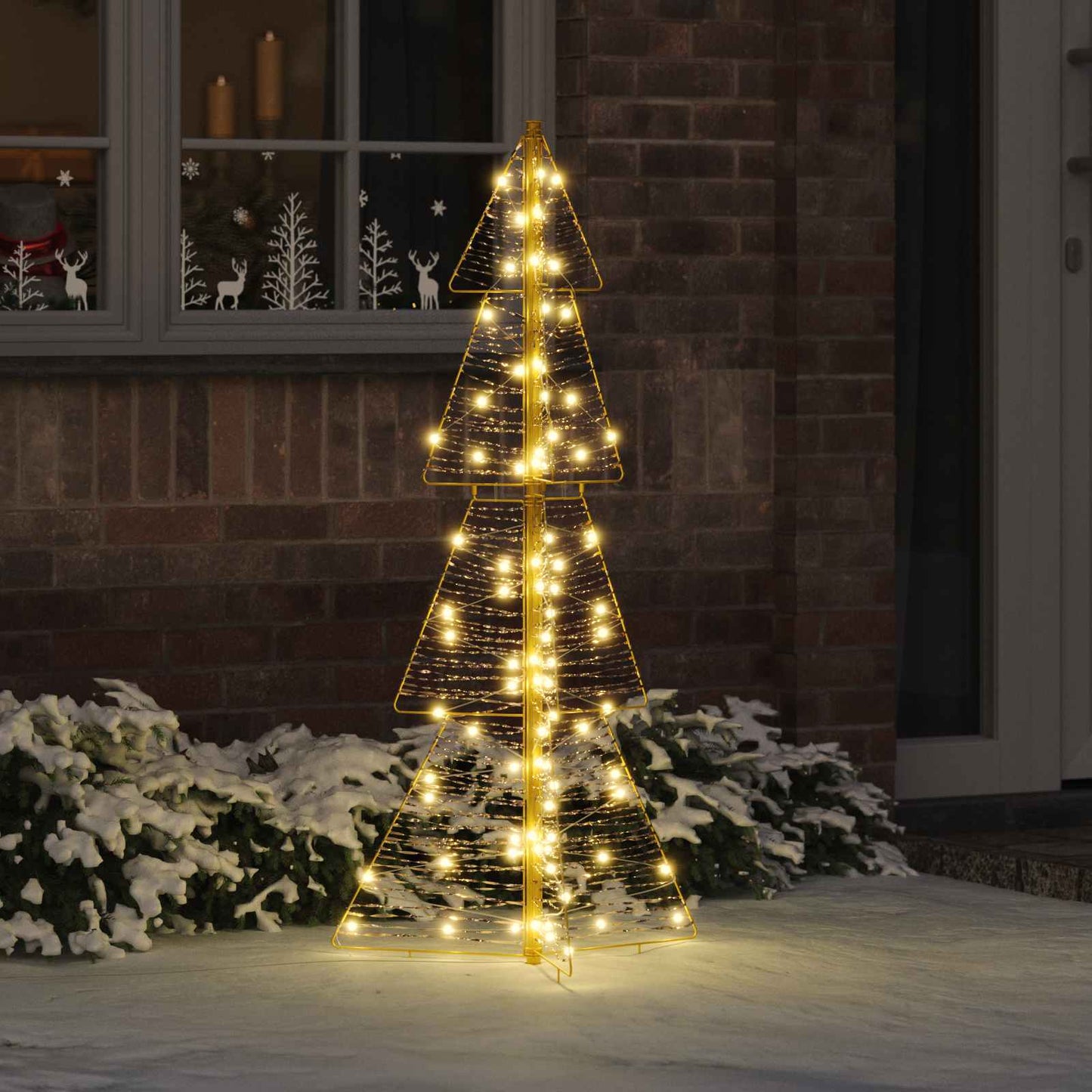 Weihnachtsbaum Mit 100 Leds Warmes Weiß Pet