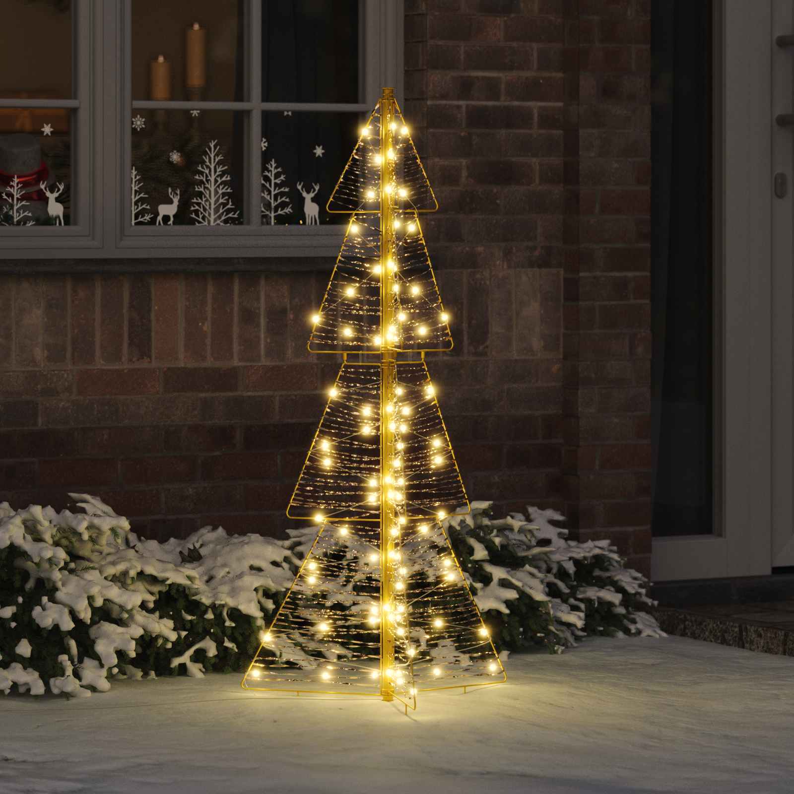 Weihnachtsbaum Mit 100 Leds Warmes Weiß Pet