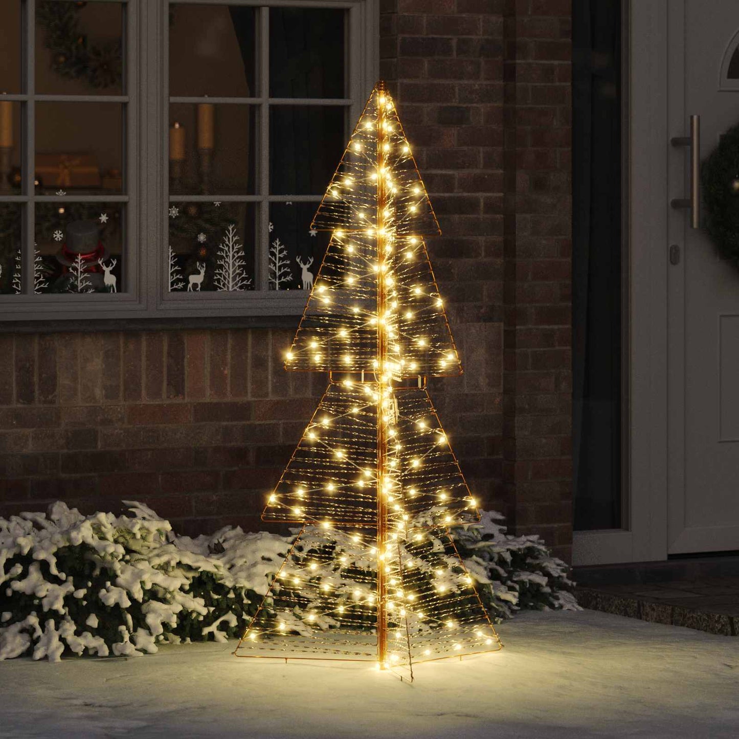 Weihnachtsbaum Mit 100 Leds Warmes Weiß Pet