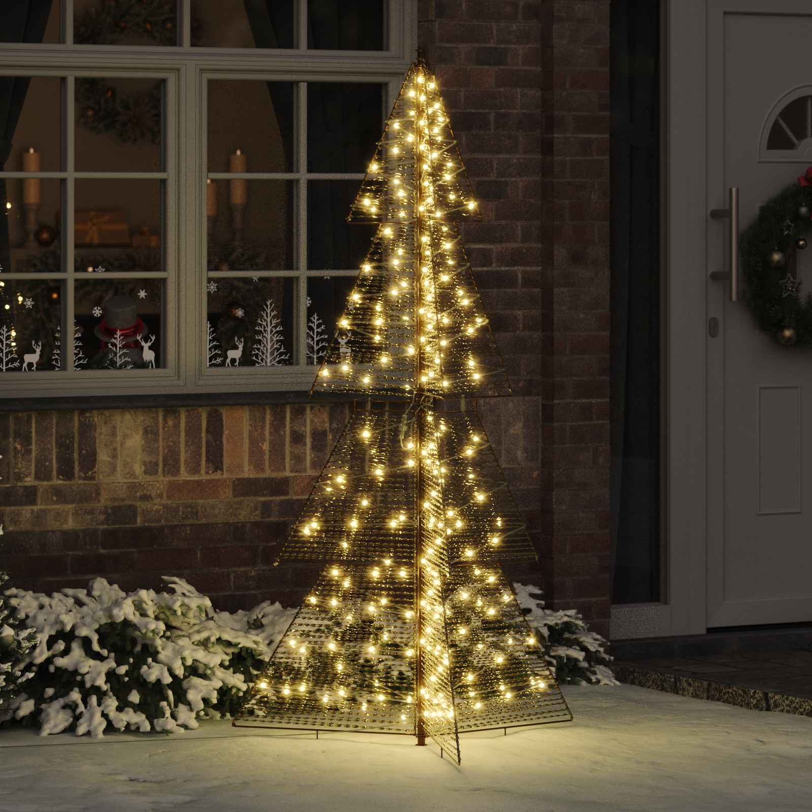 Weihnachtsbaum Mit 100 Leds Warmes Weiß Pet