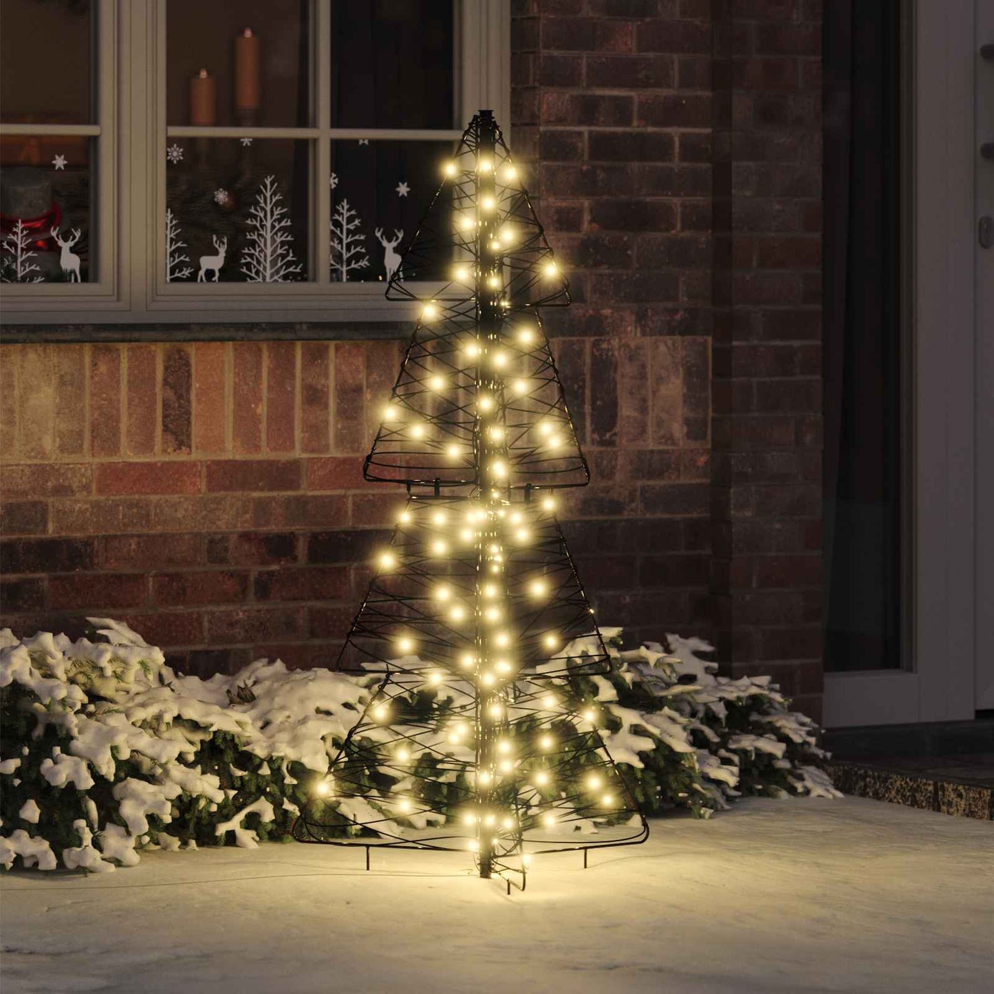 Weihnachtsbaum Mit 100 Leds Warmes Weiß Pet