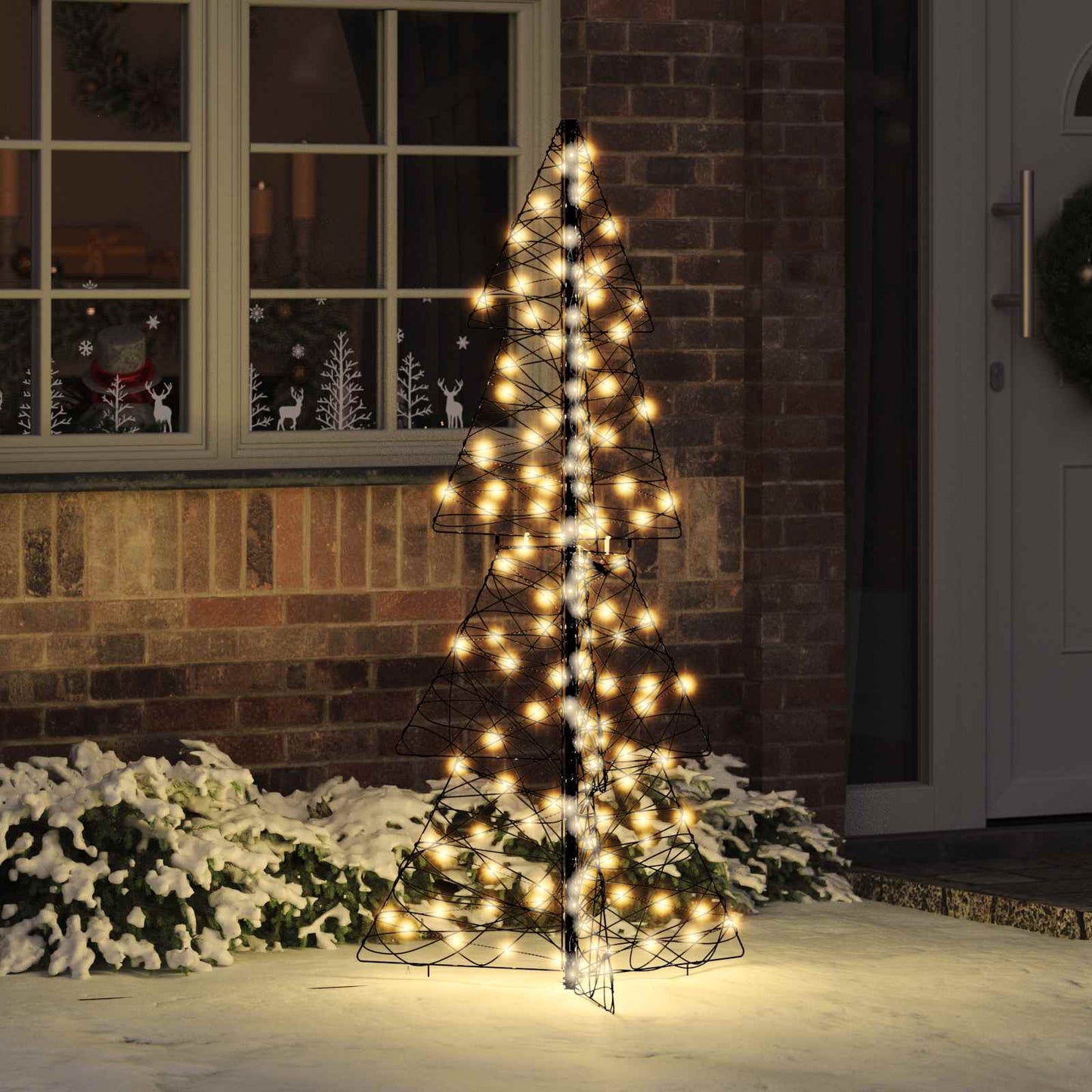 Weihnachtsbaum Mit 100 Leds Warmes Weiß Pet