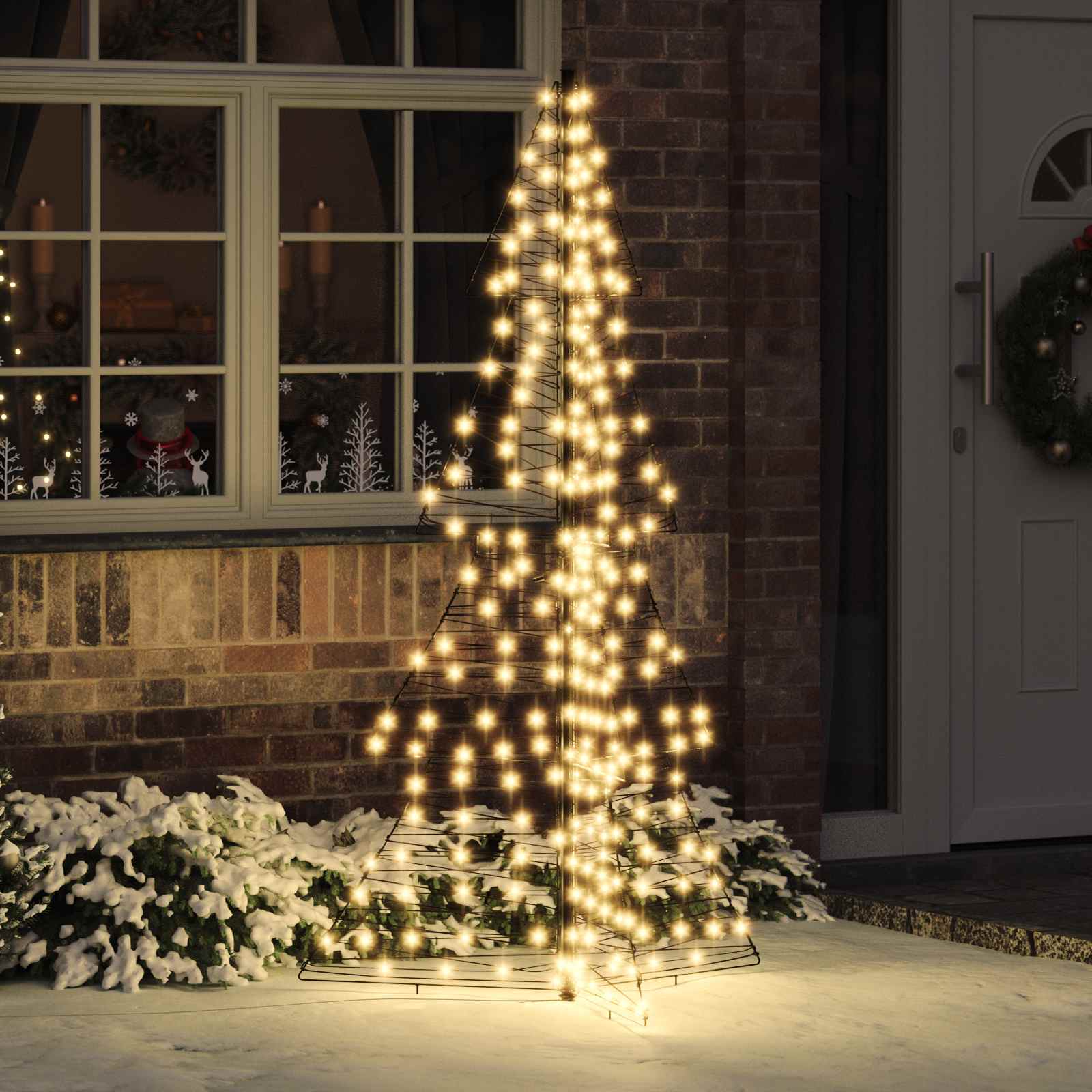 Weihnachtsbaum Mit 100 Leds Warmes Weiß Pet