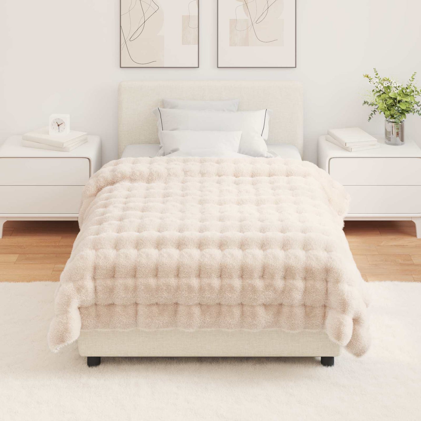 Rutschfeste Decke Aus Kunstkaninchenfell Olite 4 Pcs