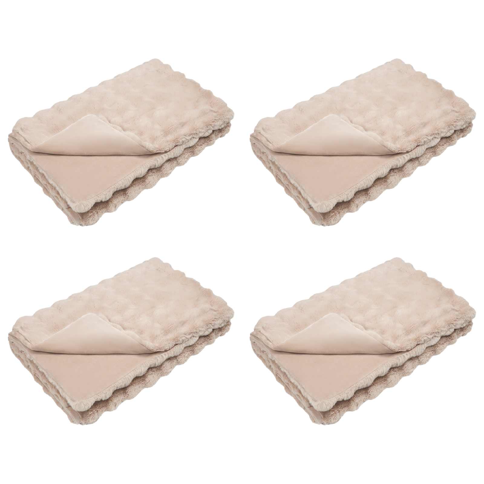 Rutschfeste Decke Aus Kunstkaninchenfell Olite 4 Pcs