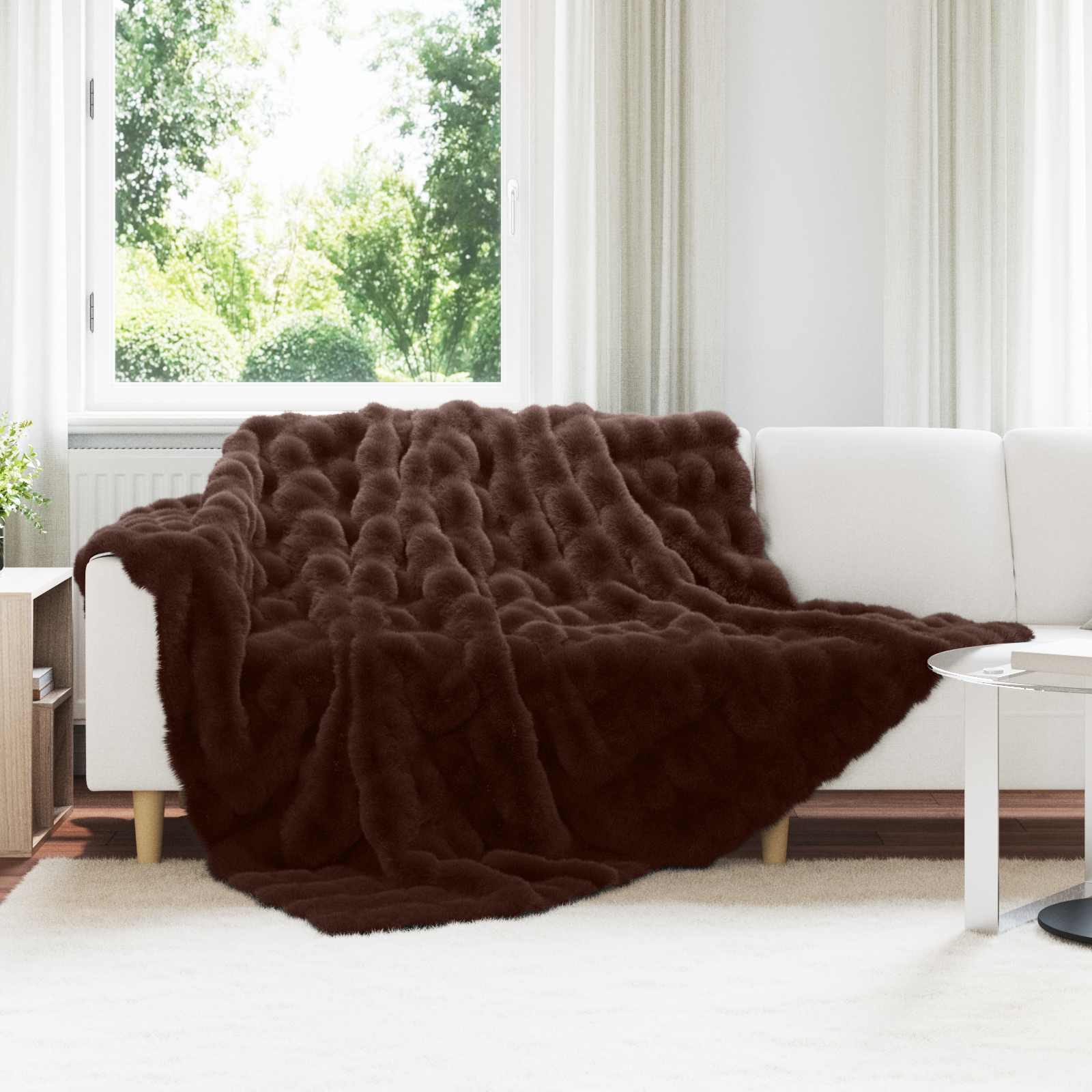 Rutschfeste Decke Aus Kunstkaninchenfell Olite 4 Pcs