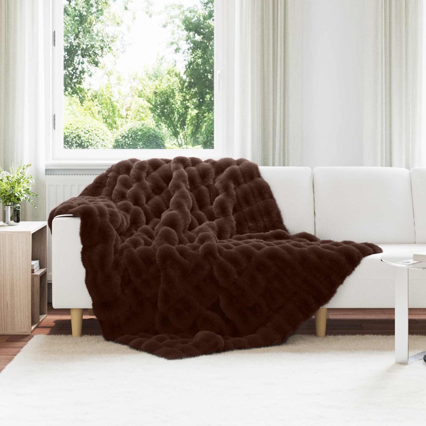 Rutschfeste Decke Aus Kunstkaninchenfell Olite 4 Pcs