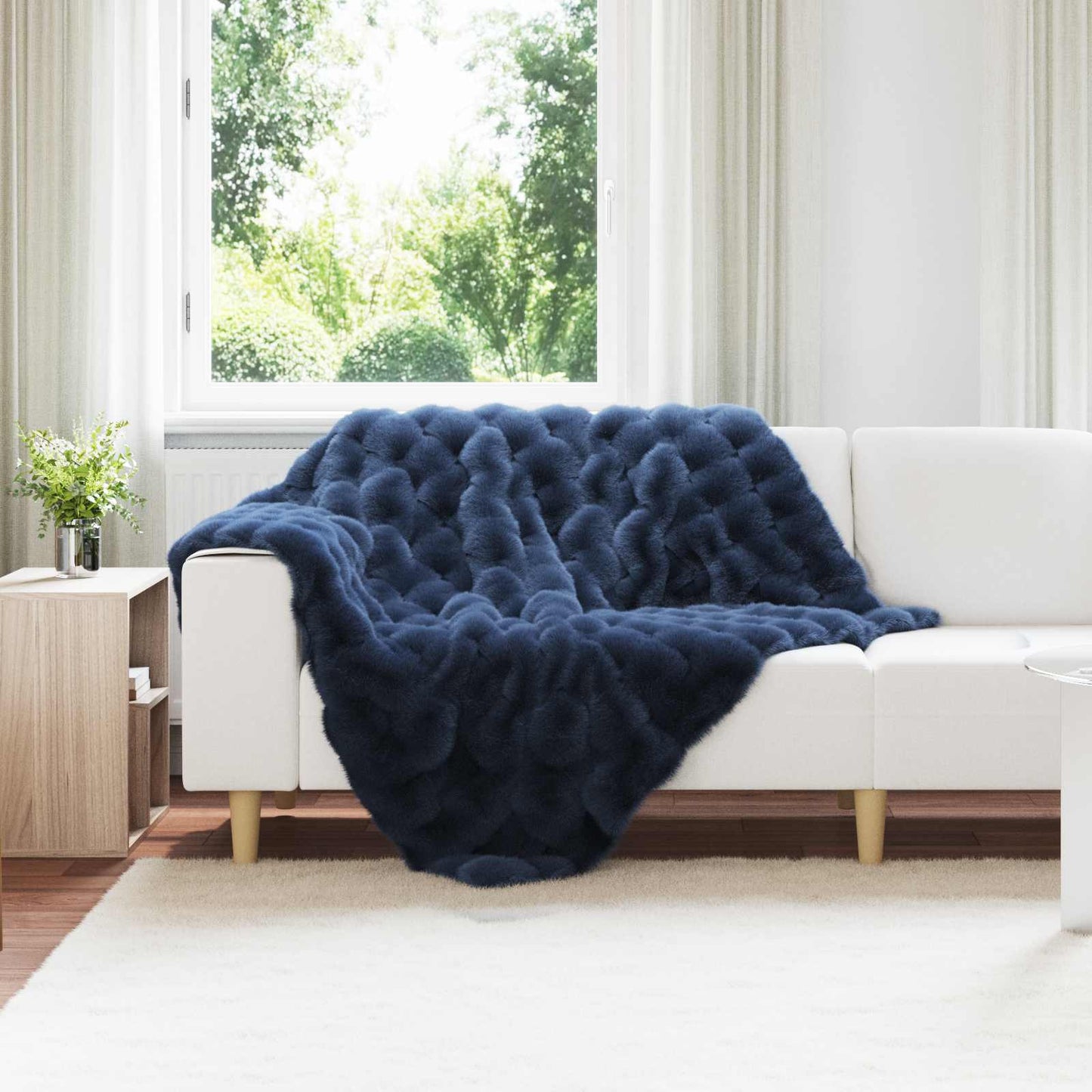 Rutschfeste Decke Aus Kunstkaninchenfell Olite 4 Pcs