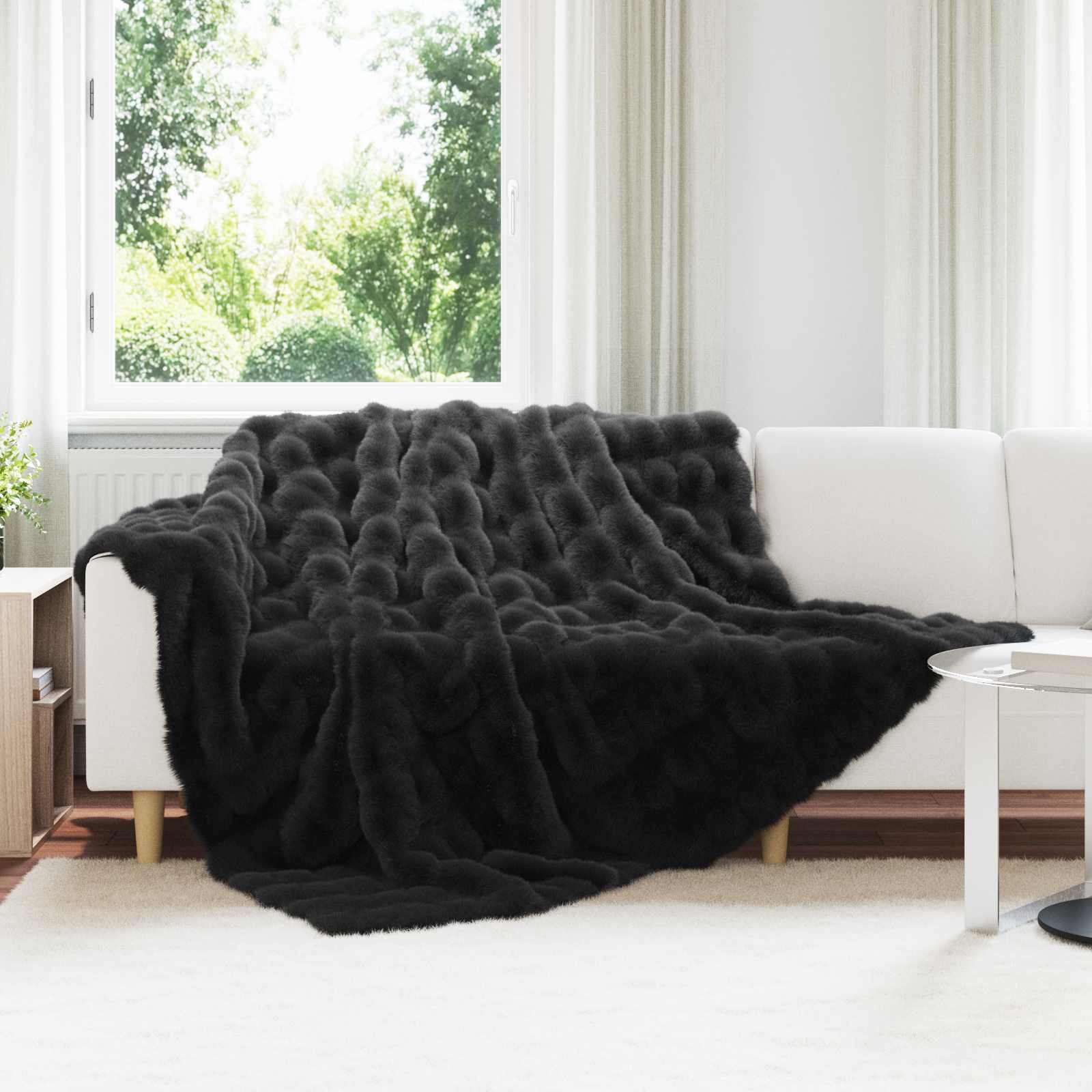 Rutschfeste Decke Aus Kunstkaninchenfell Olite 4 Pcs