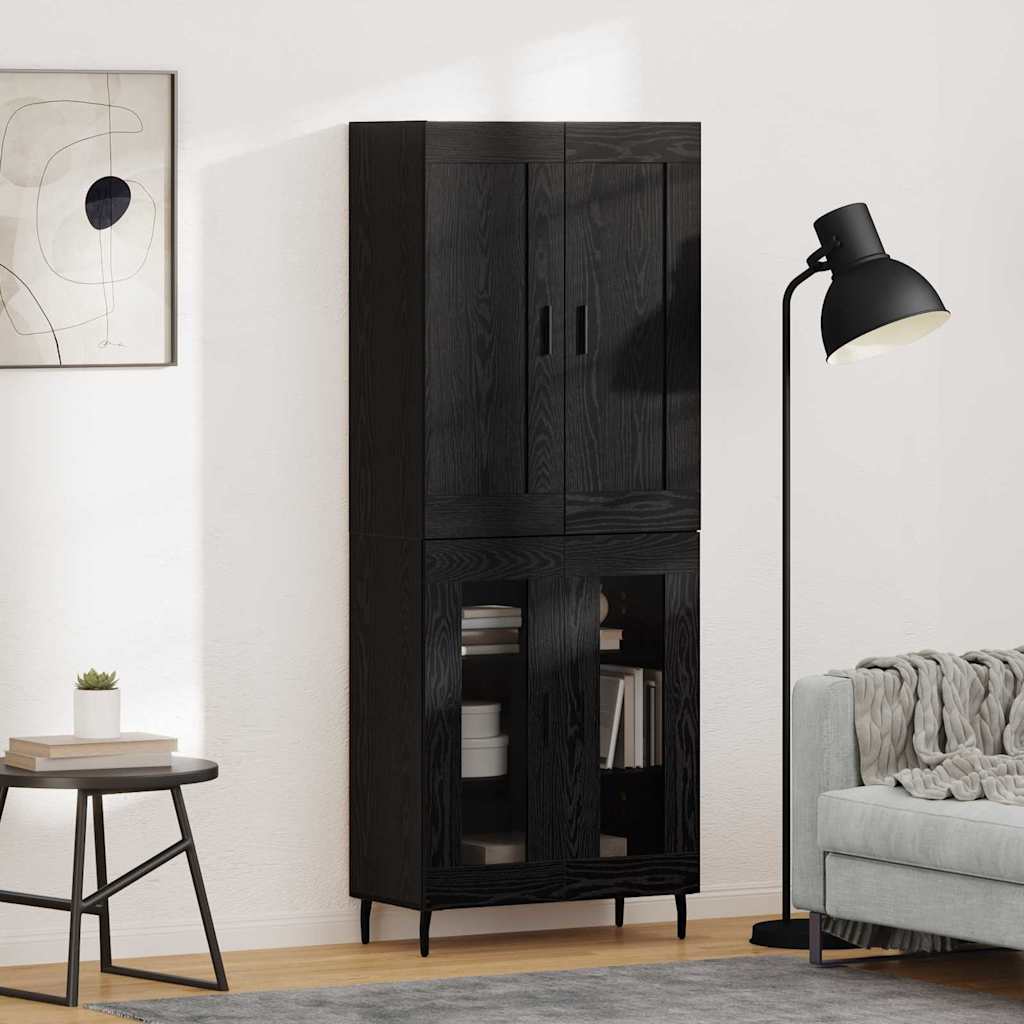 Highboard 2 Pcs 69,5 X 34 X 180 Cm Holzwerkstoff