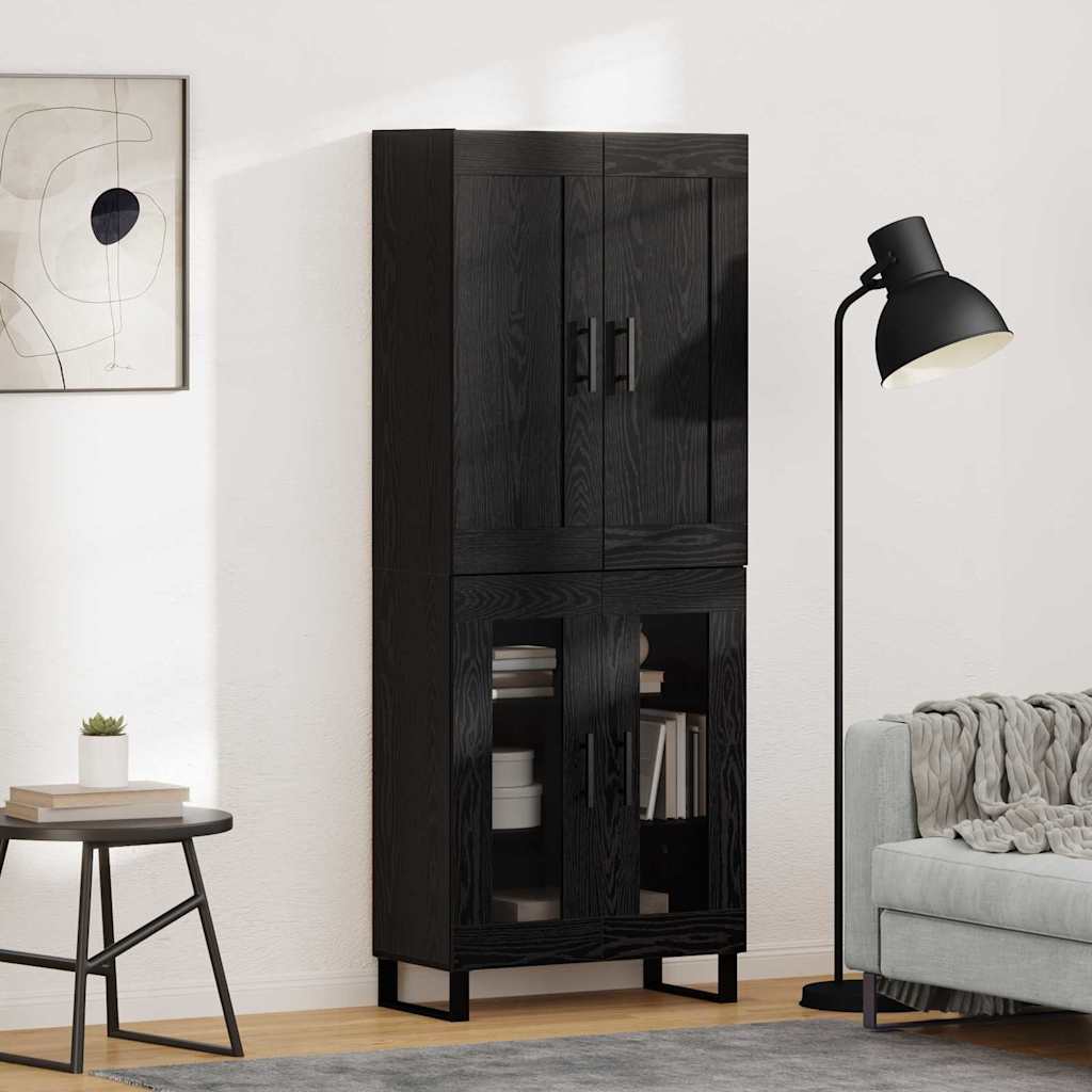 Highboard Sonoma-Eiche 69,5X34X180 Cm Holzwerkstoff