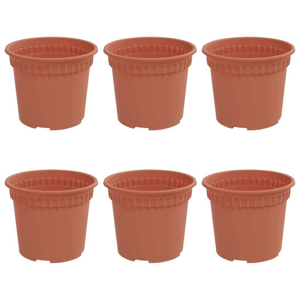 Runder Blumentopf 6 Pcs Kunststoff