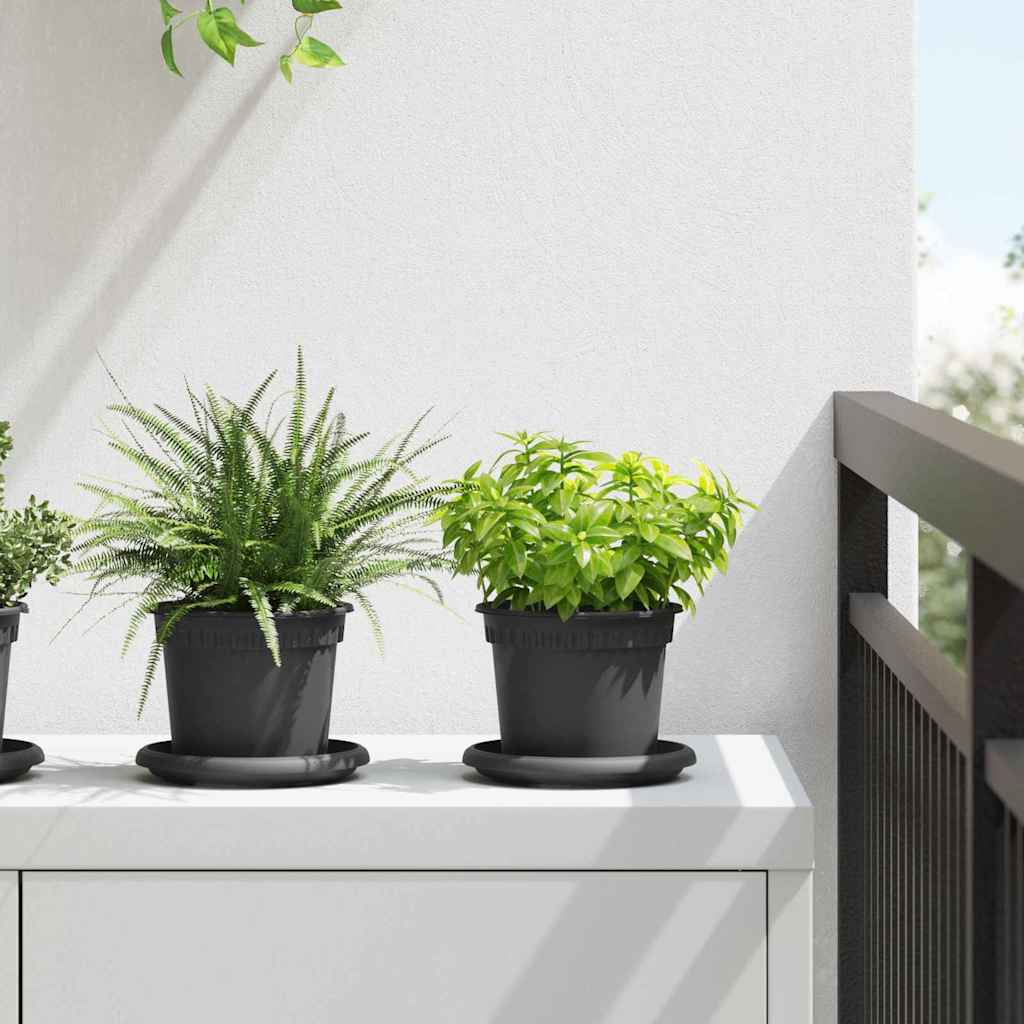 Runder Blumentopf 6 Pcs Kunststoff
