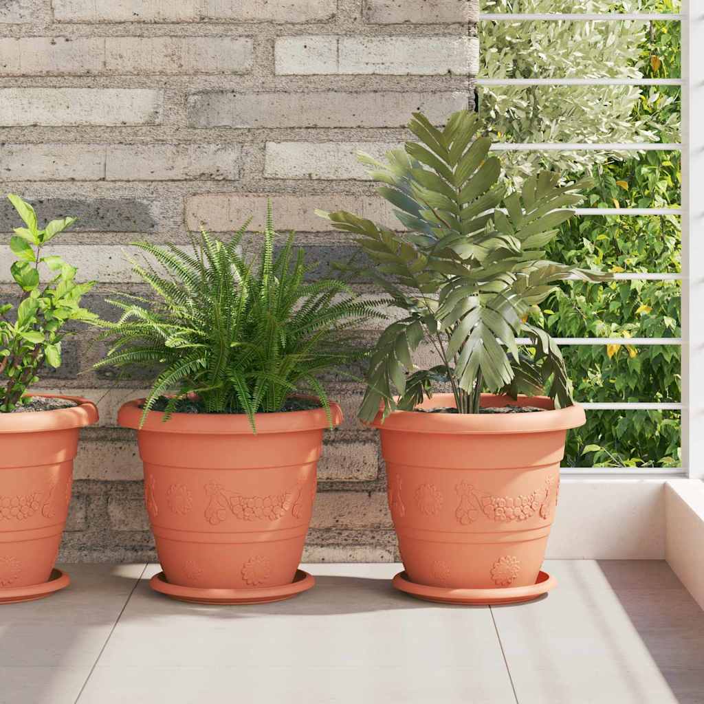 Runder Blumentopf 6 Pcs Kunststoff