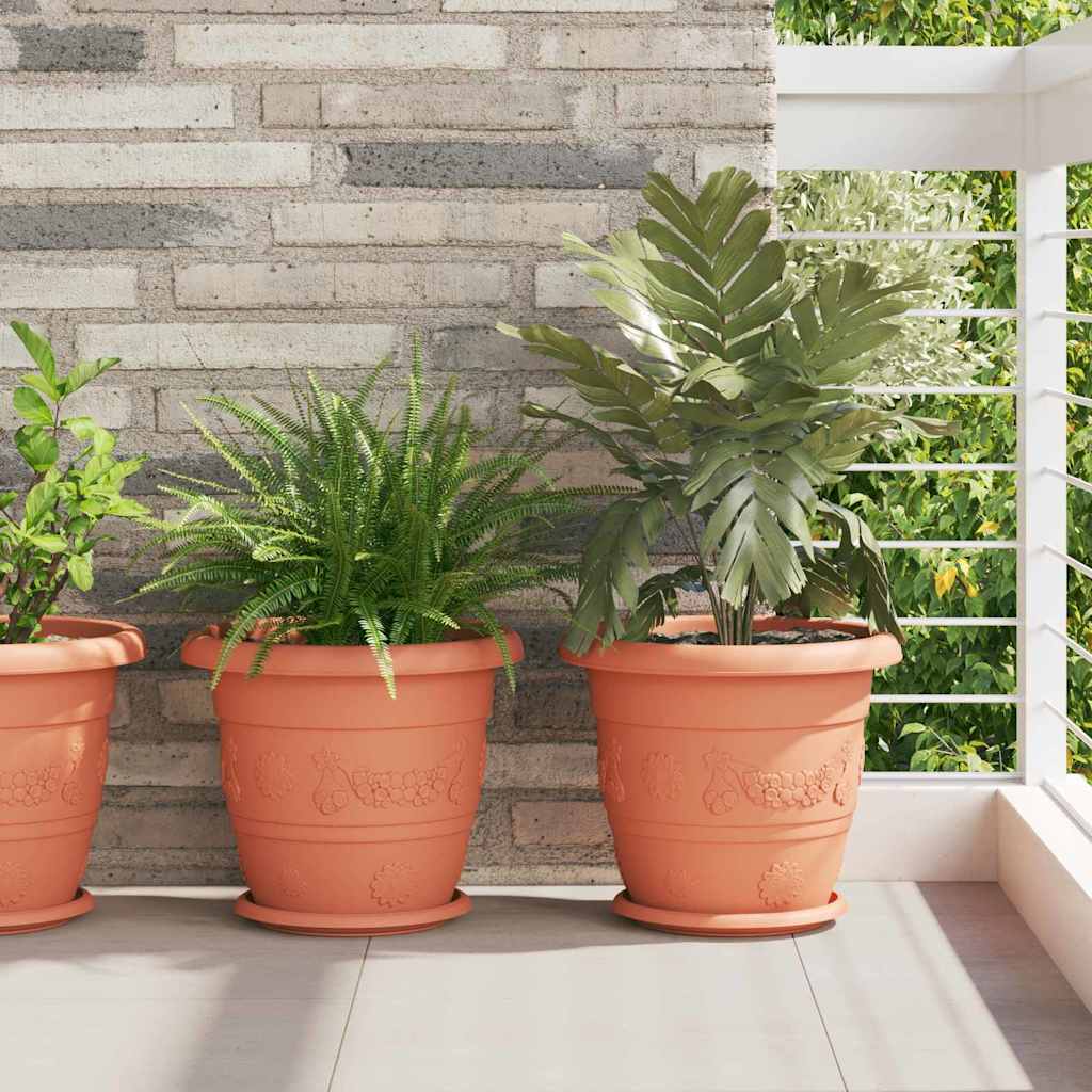 Runder Blumentopf 6 Pcs Kunststoff