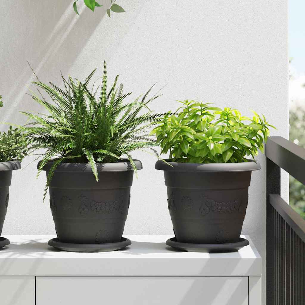 Runder Blumentopf 6 Pcs Kunststoff