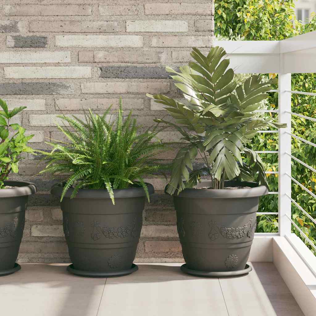 Runde Blumenplatte 6 Pcs Ø 14 X 2 Cm Kunststoff