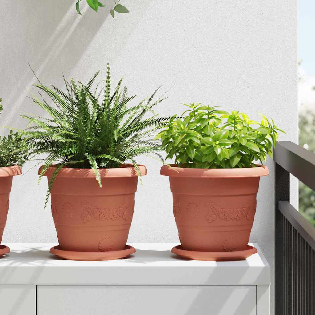 Runde Blumenplatte 6 Pcs Ø 14 X 2 Cm Kunststoff