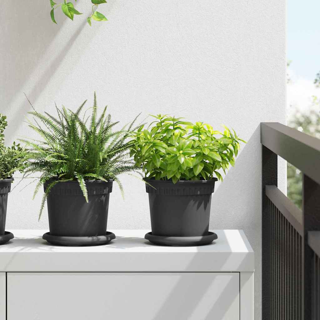 Blumentöpfe 6 Pcs Ø 17 X 14 Cm Kunststoff