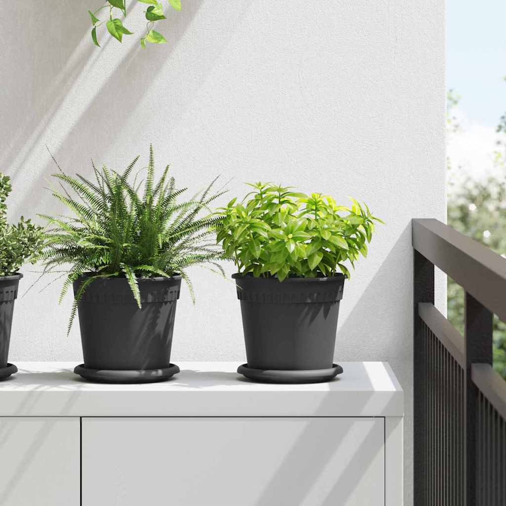 Blumentöpfe 6 Pcs Ø 17 X 14 Cm Kunststoff
