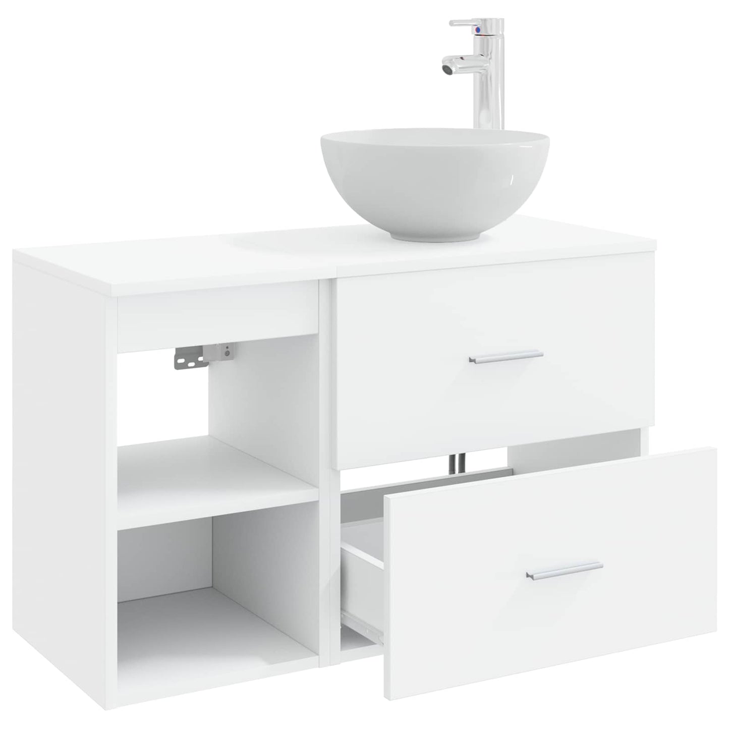 Badezimmermöbel-Set 2 Pcs Holzwerkstoff