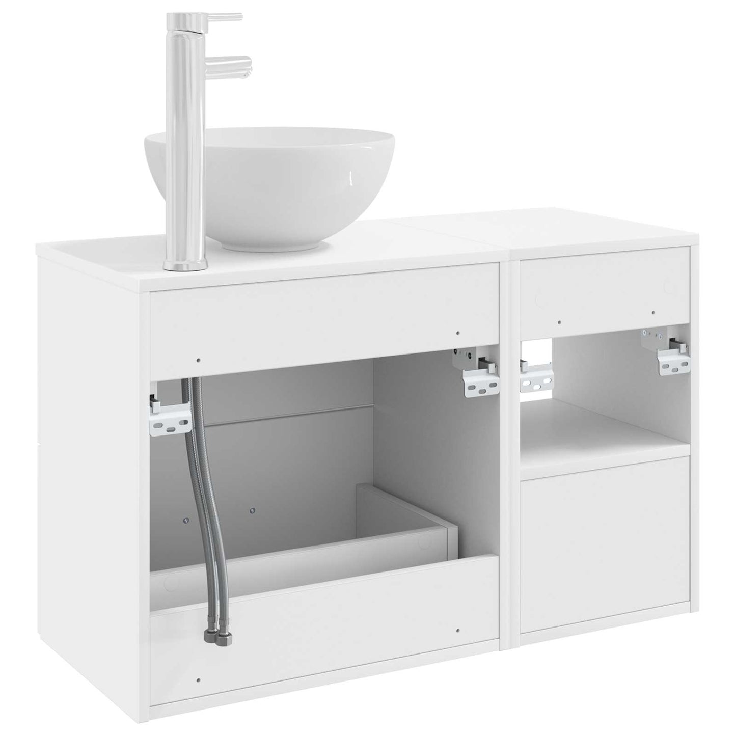Badezimmermöbel-Set 2 Pcs Holzwerkstoff