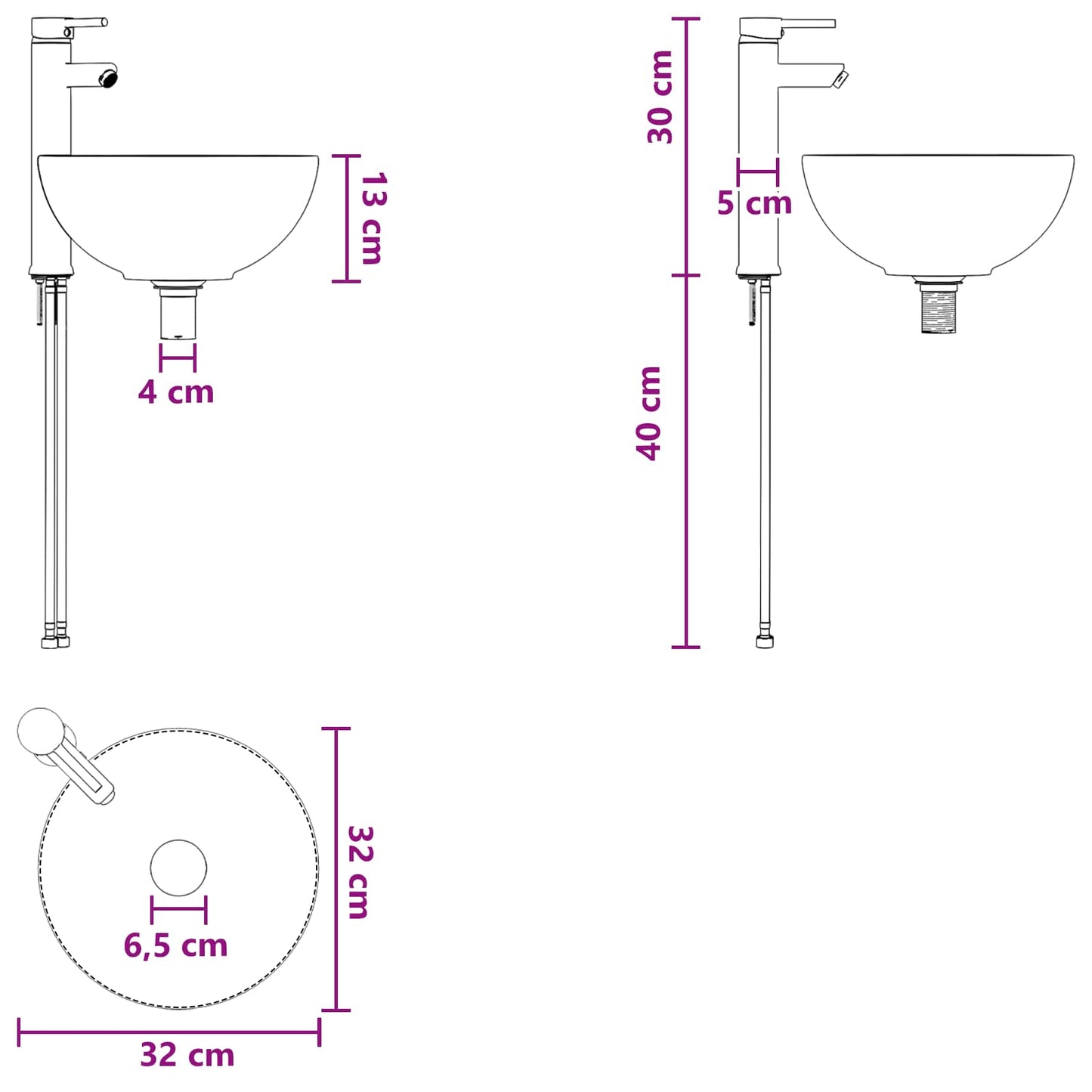 Badezimmermöbel-Set 2 Pcs Holzwerkstoff