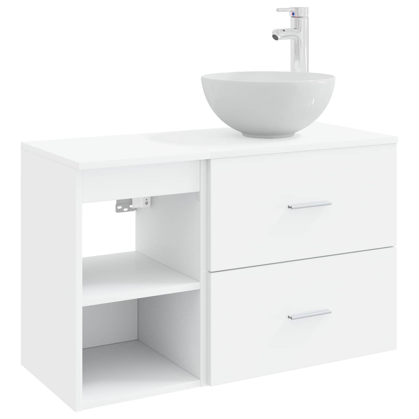 Badezimmermöbel-Set 2 Pcs Holzwerkstoff