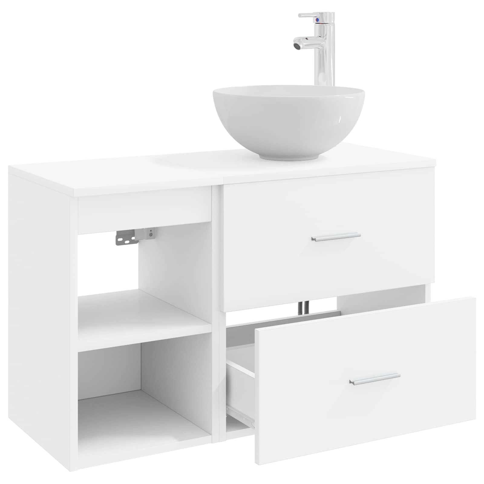 Badezimmermöbel-Set 2 Pcs Holzwerkstoff