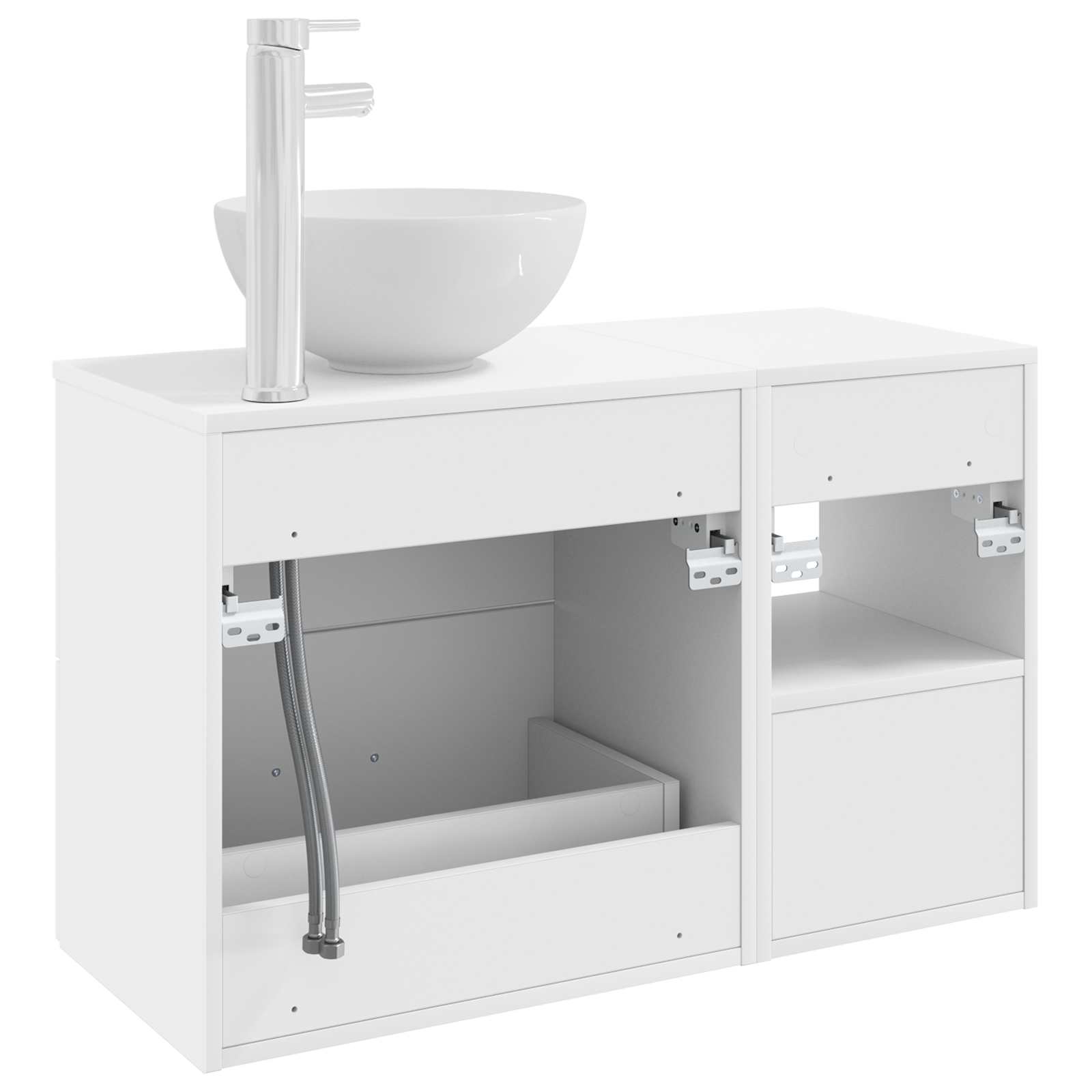 Badezimmermöbel-Set 2 Pcs Holzwerkstoff
