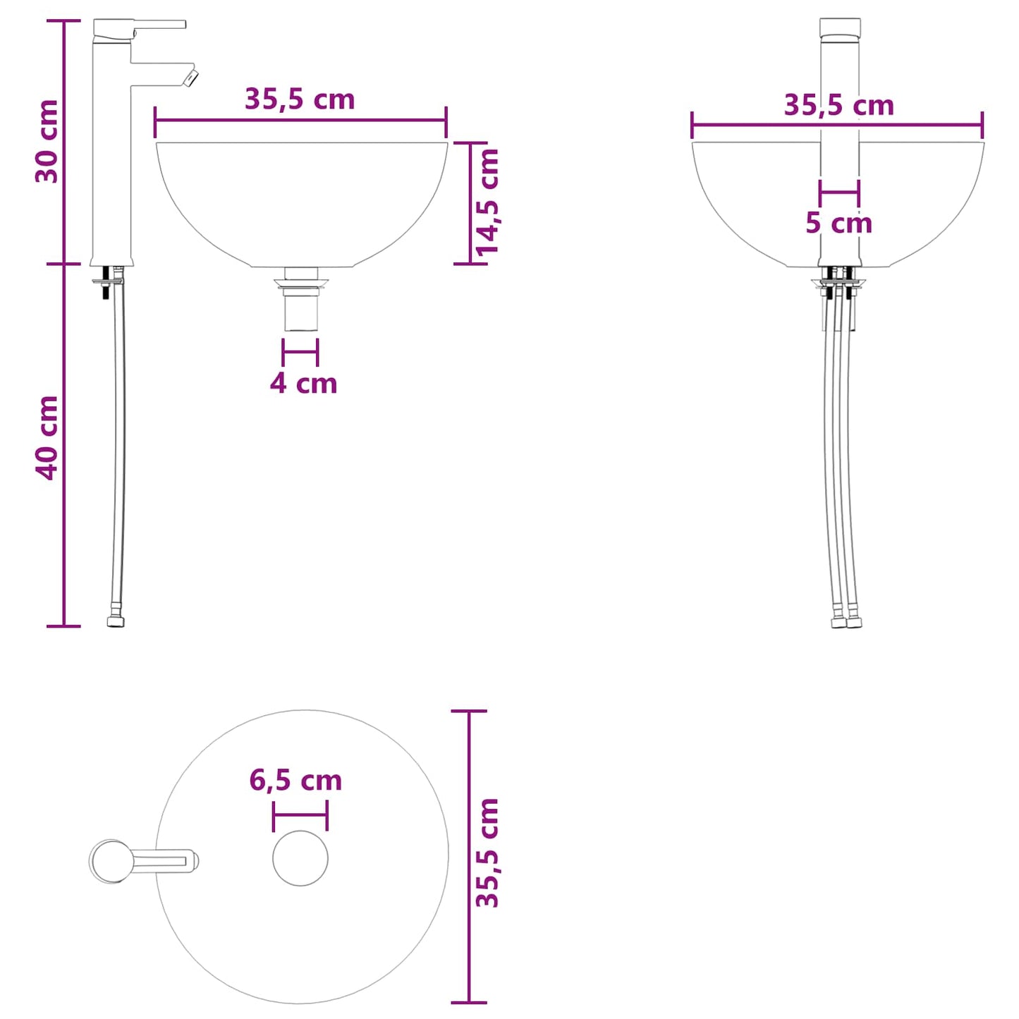 Badezimmermöbel-Set 2 Pcs Holzwerkstoff