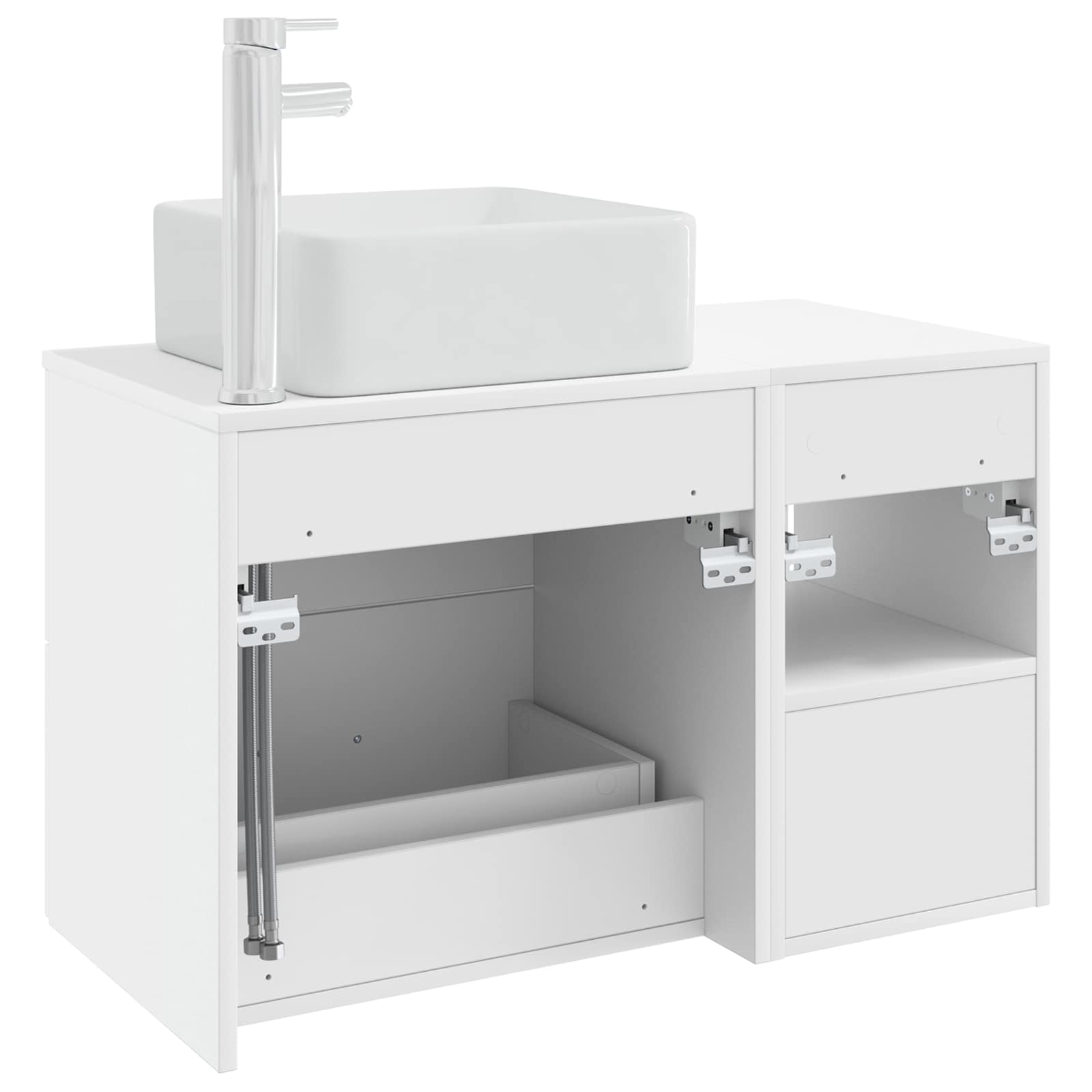 Badezimmermöbel-Set 2 Pcs Holzwerkstoff