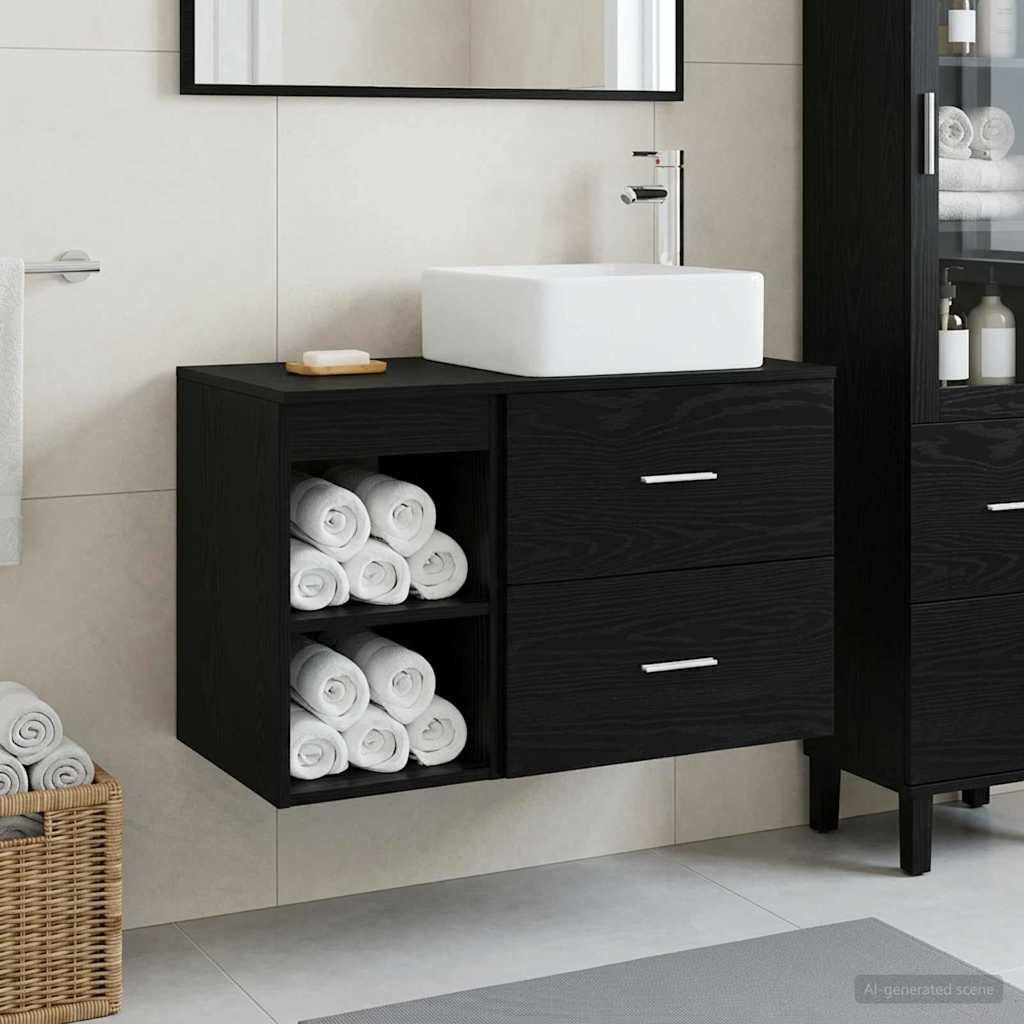 Badezimmermöbel-Set 2 Pcs Holzwerkstoff