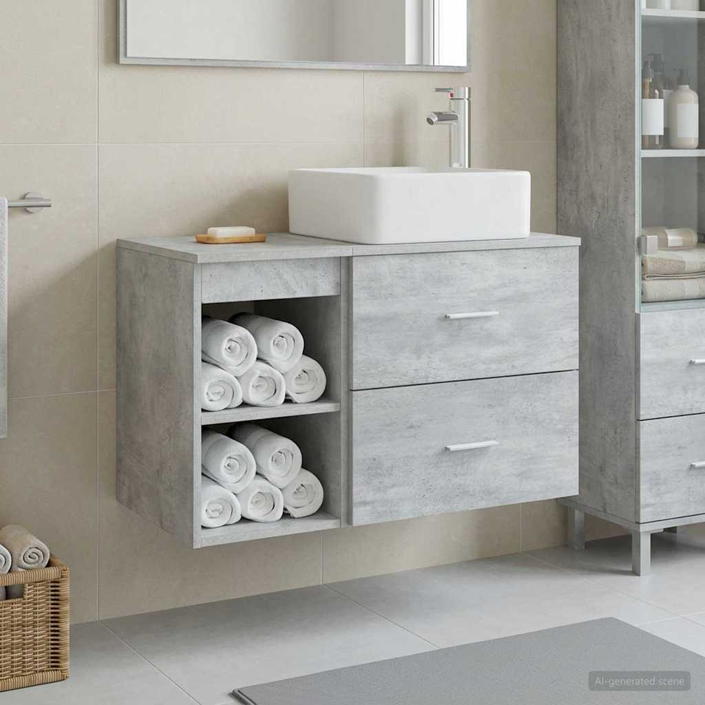Badezimmermöbel-Set 2 Pcs Holzwerkstoff